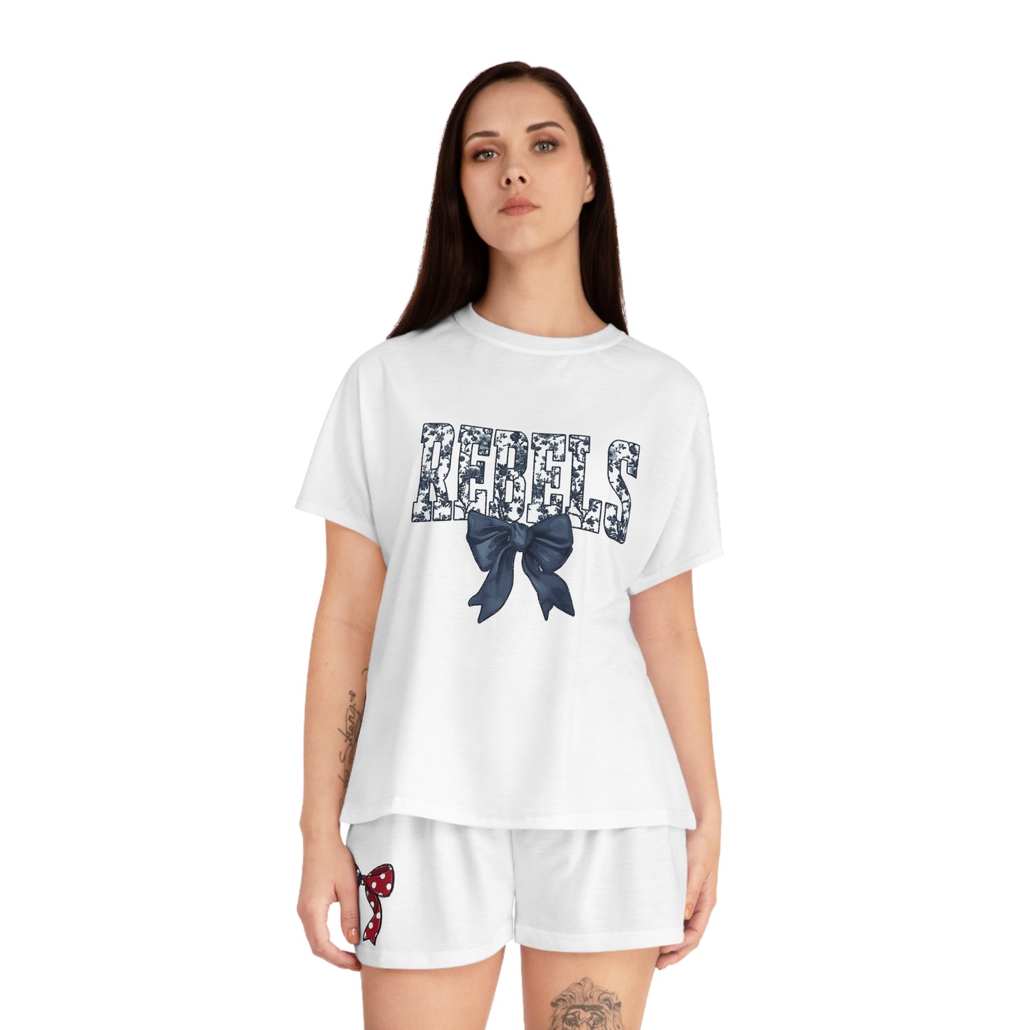 University of Mississippi pajama set with shorts, Ole Miss, Rebels, Gift for Her, Rebel Pride, Hotty Toddy, Sleepwear