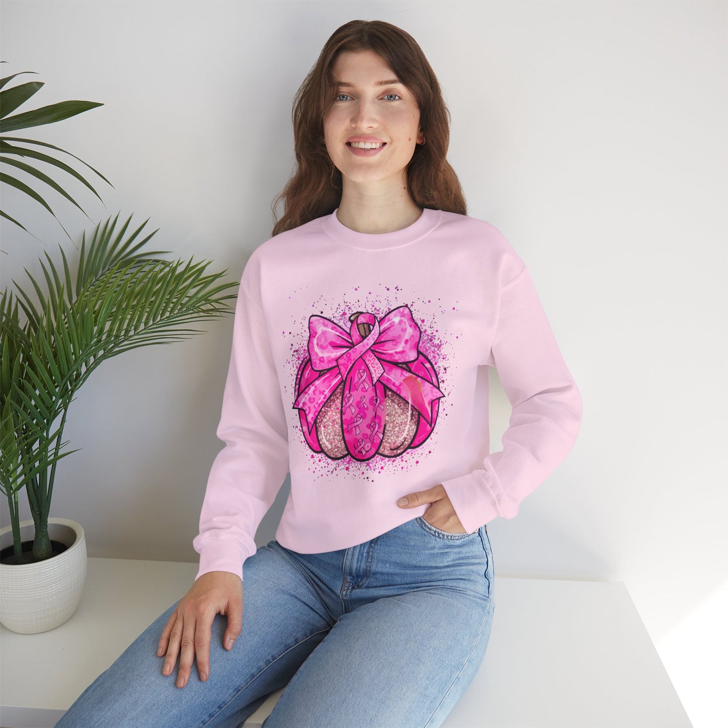 Breast Cancer Awareness, Find the Cure, Inspirational Crewneck Sweatshirt, Faith-Based Fashion, Motivational Gift