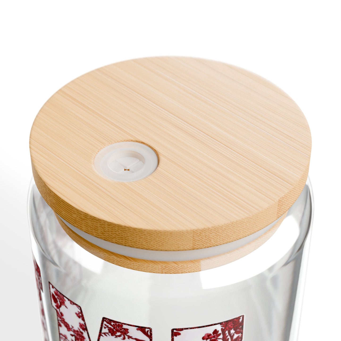 Alabama 16oz Glass with Cute Bow | Glass Tumbler with straw, BAMA Tumbler | Graduation Gift