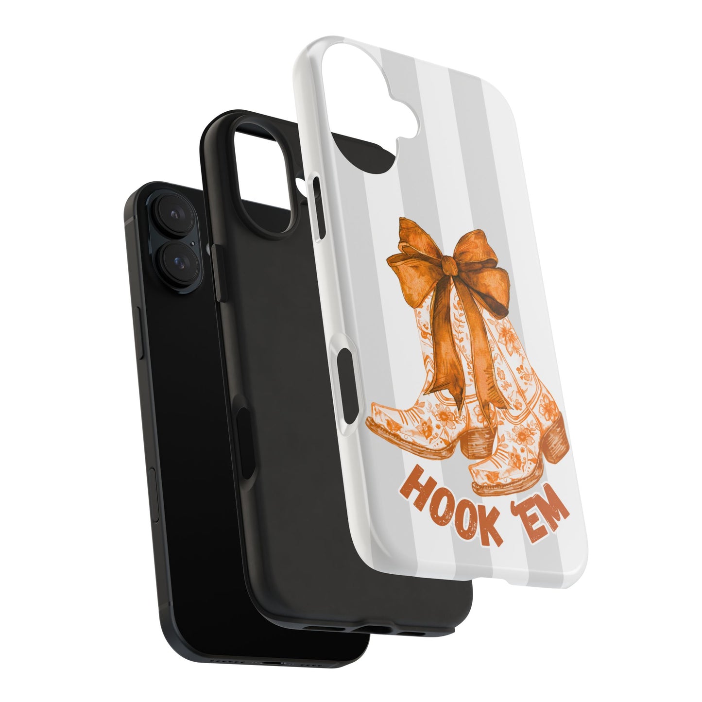 Texas Tough Phone Case, College Team Accessory, Longhorns, Graduation Gift, Student Gifts
