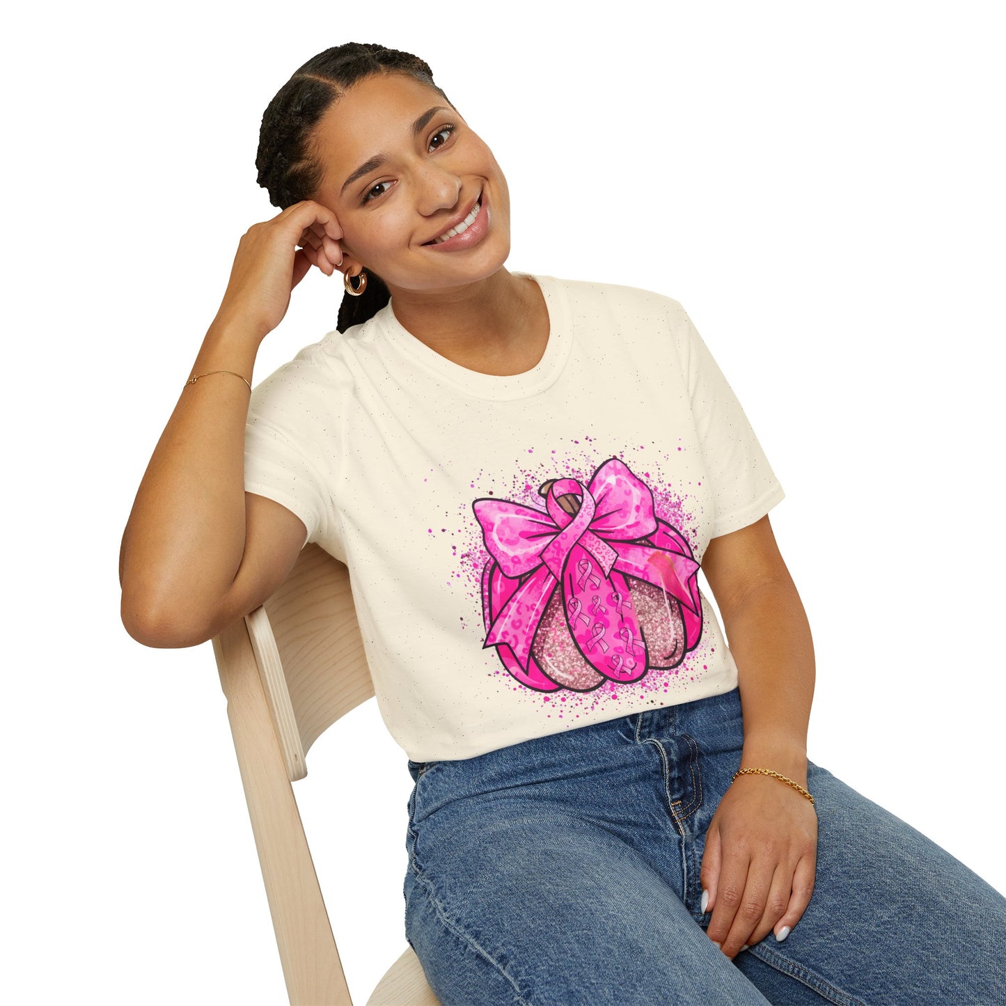 Breast Cancer Awareness, Breast Cancer, Faith, Hope Cure Inspired Softstyle T-Shirt, Inspirational Gift, Cancer Awareness Shirt