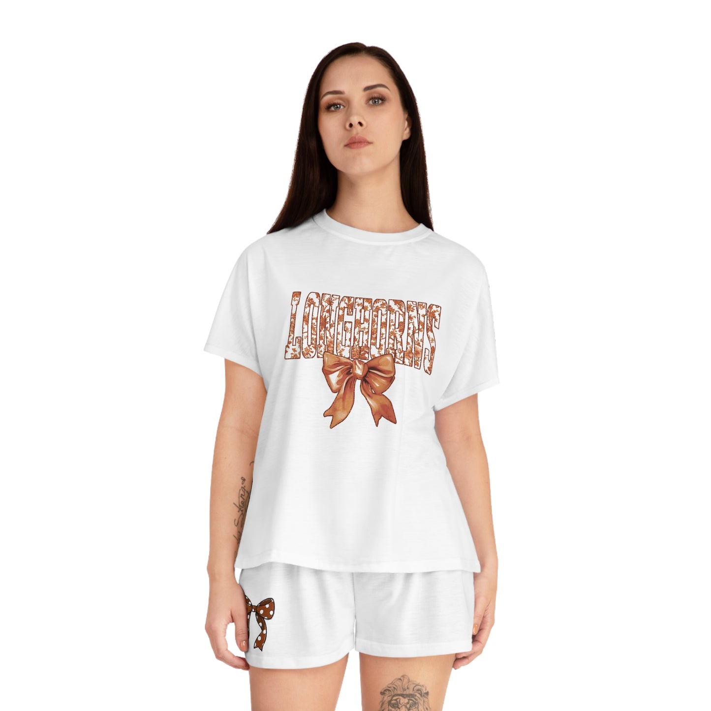 University of Texas pajama set with shorts, Longhorns, Hook Em, Gift for Her, Longhorn Pride, Sleepwear