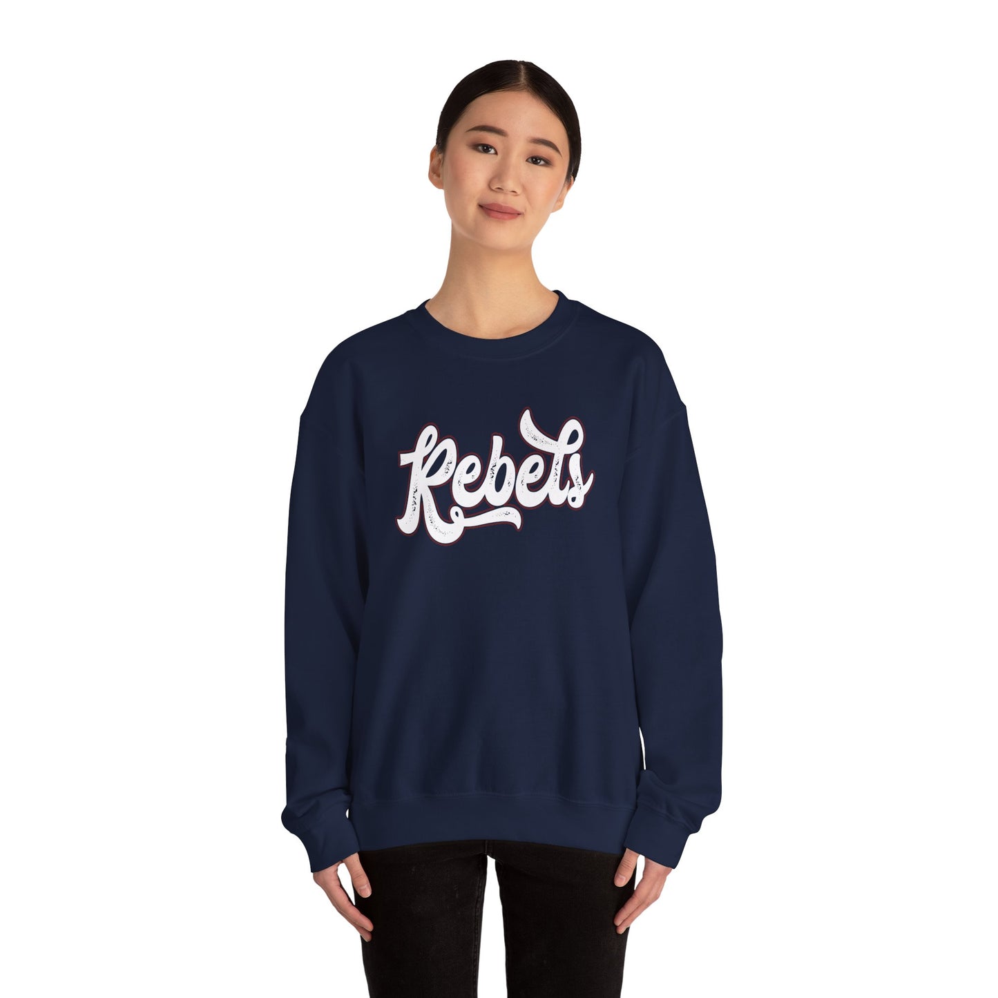 Ole Miss Rebels Retro Crewneck Sweatshirt | University of Mississippi Game Day Sweatshirt | Vintage College Apparel