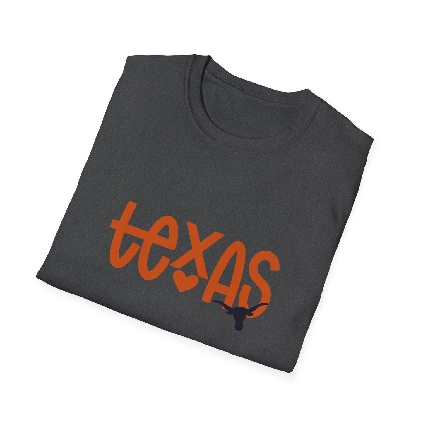 Texas Longhorns Softstyle T-Shirt, Unisex Graphic Tee, Perfect Gift for Texans, Casual Wear, Travel Souvenir