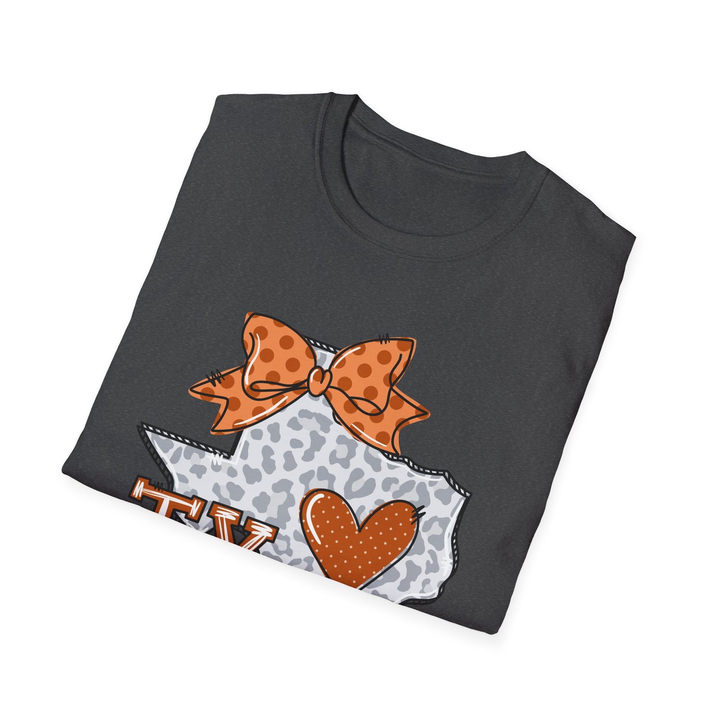 Texas Longhorns Love Softstyle T-Shirt, Unisex Graphic Tee, Perfect Gift for Texans, Casual Wear, Travel Souvenir