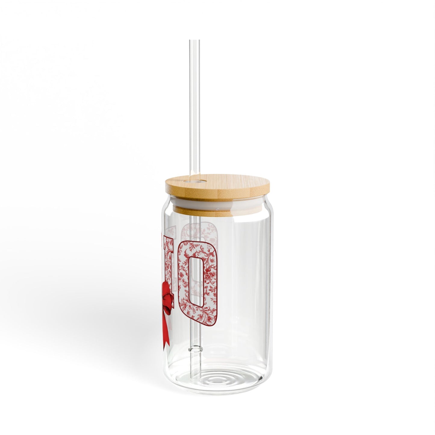 Ohio State University Buckeye 16oz Glass with Cute Bow | Glass Tumbler with straw, Buckeye Tumbler, Ohio State University Glass Tumbler