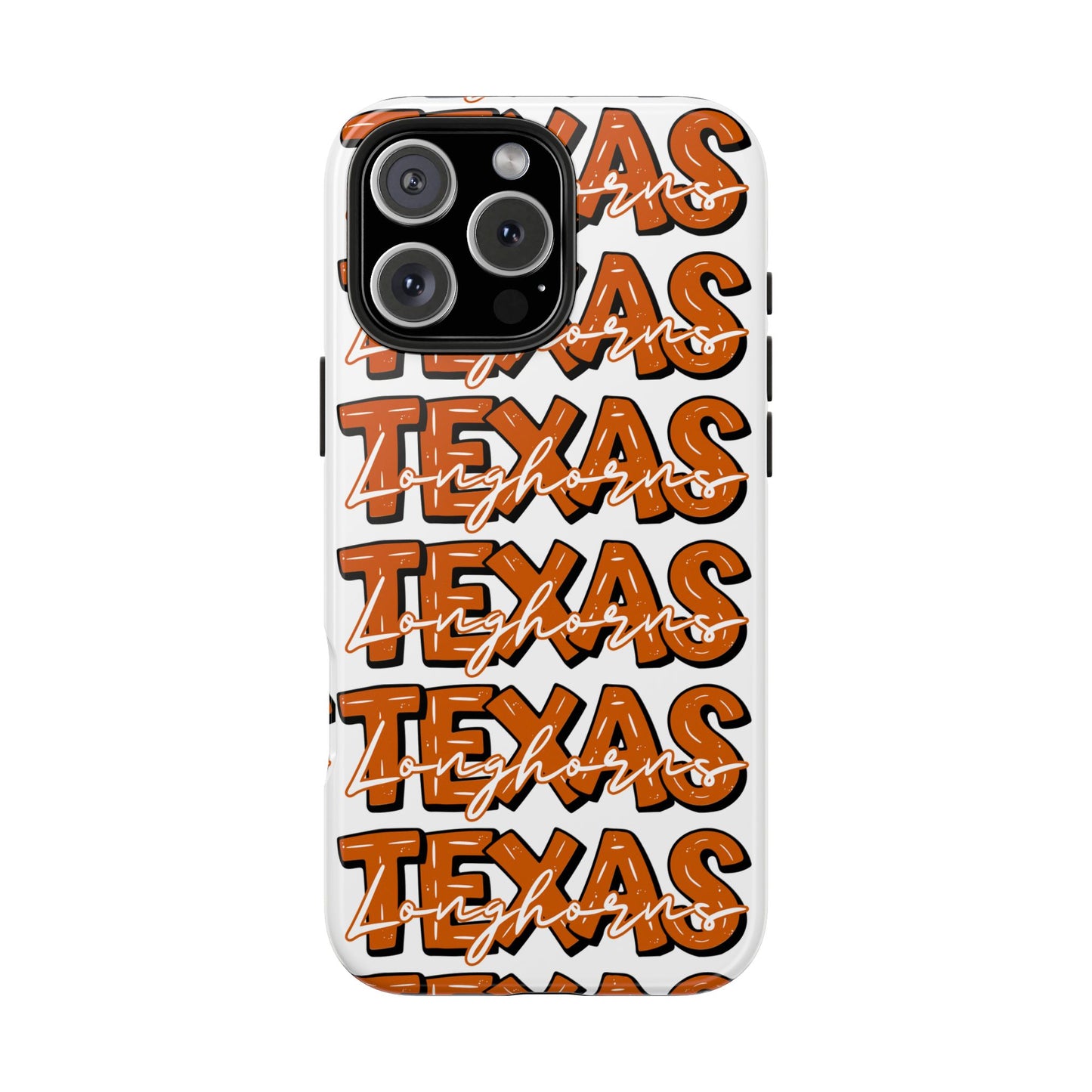 Texas Longhorn Tough Phone Case, Durable iPhone Cover for Texas Lovers, Unique Gift for Graduates, College Students, Southern Pride