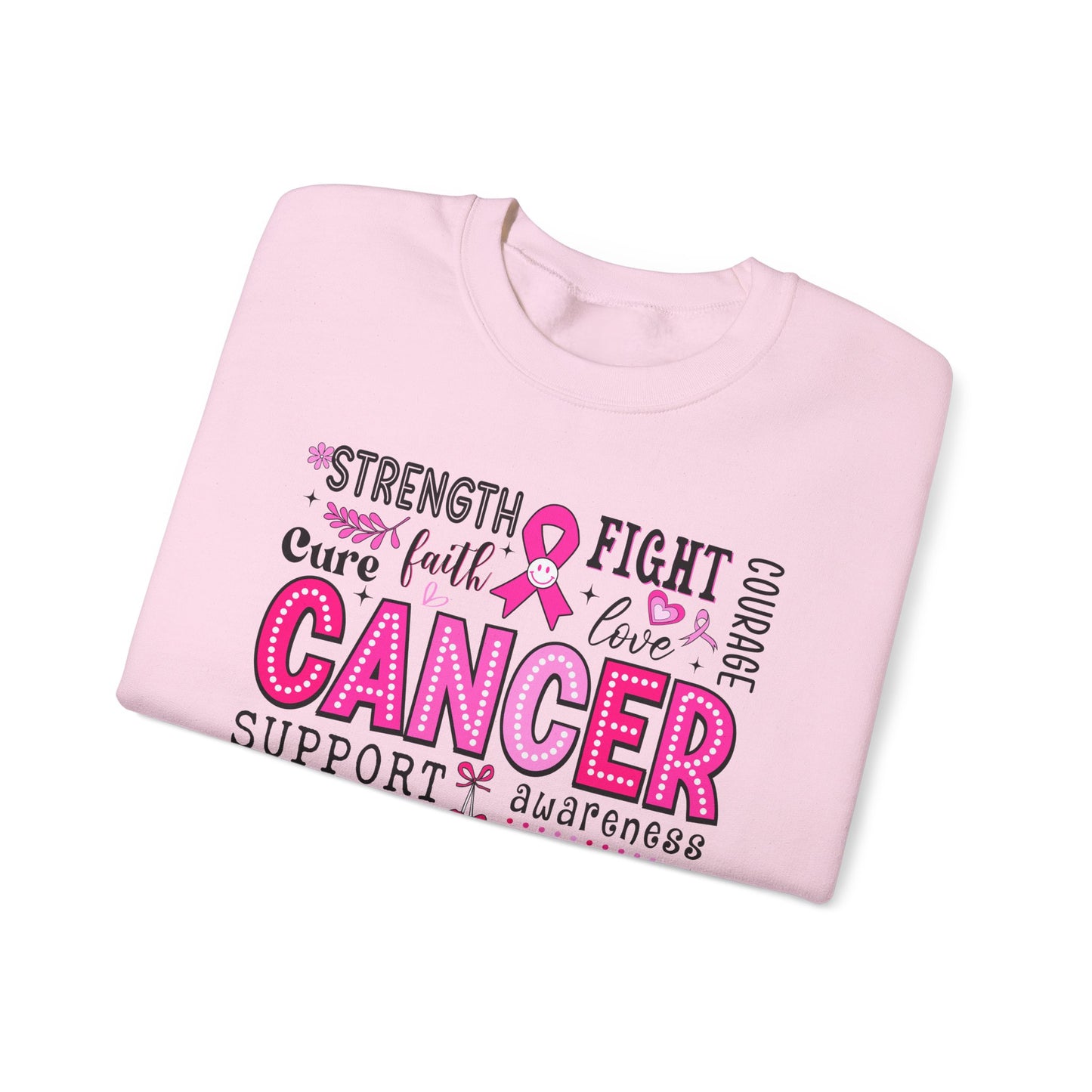 Breast Cancer Awareness, Find the Cure, Inspirational Crewneck Sweatshirt, Faith-Based Fashion, Motivational Gift