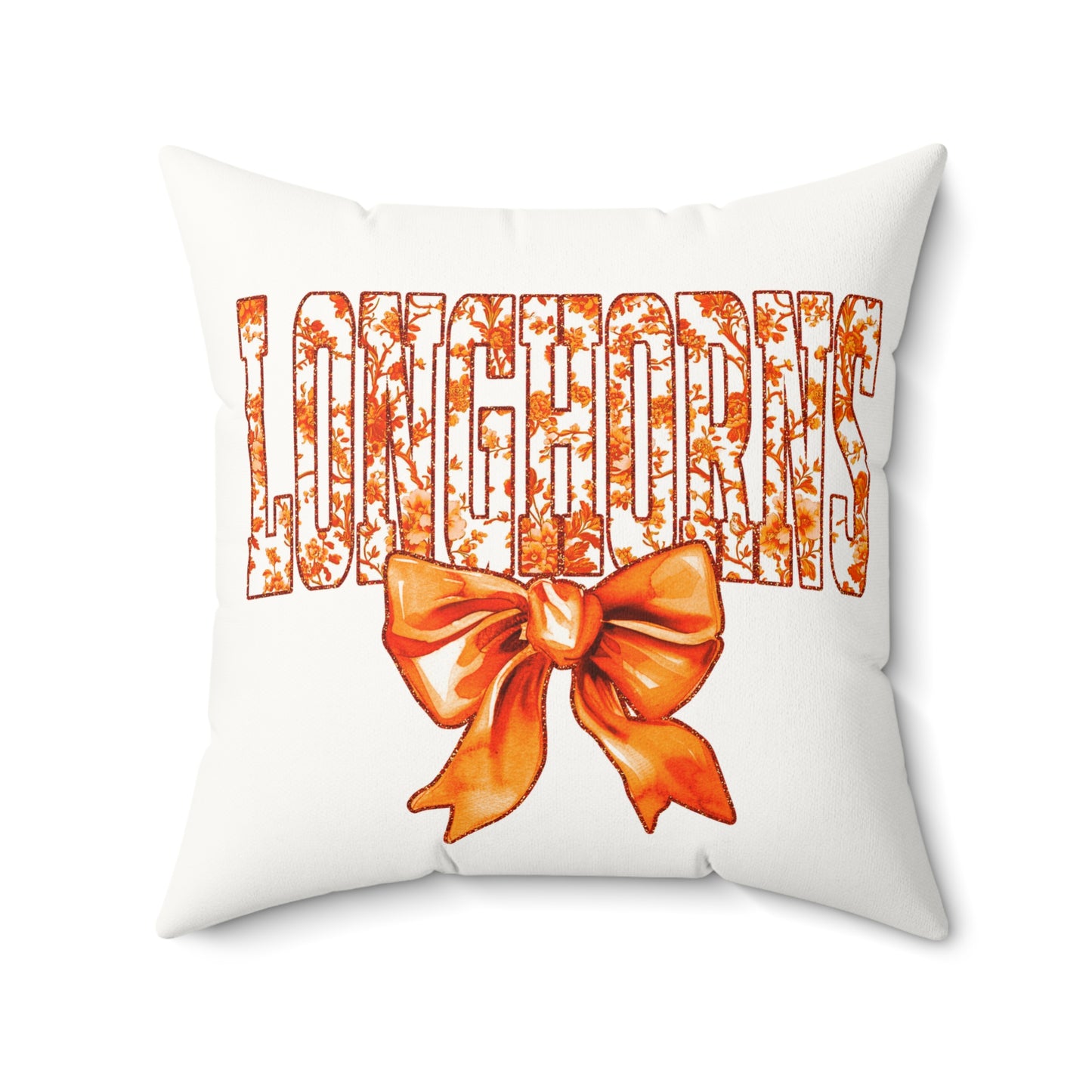 University of Texas Dorm Decor, College Throw Pillow, Longhorn Fan Gift, Texas Home Decor, UT Austin, University of Texas