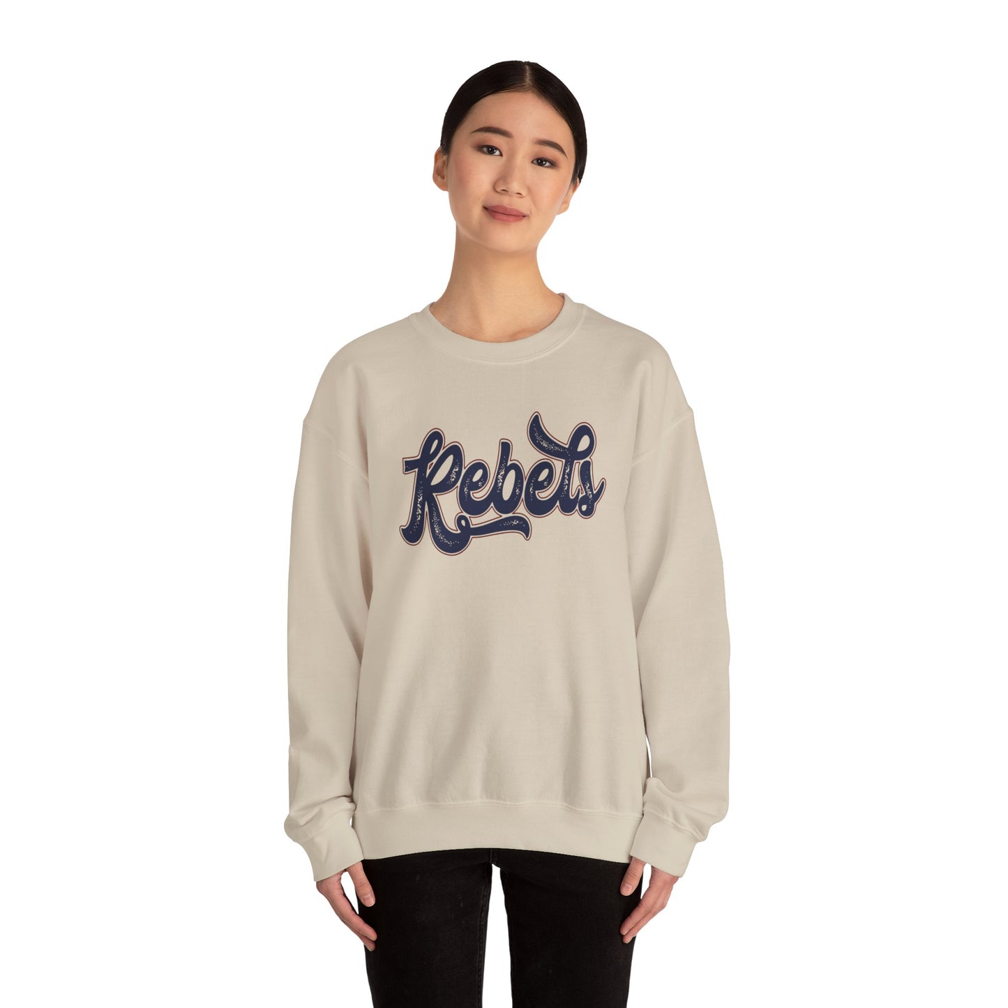 Ole Miss Rebels Retro Crewneck Sweatshirt | University of Mississippi Game Day Sweatshirt | Vintage College Apparel