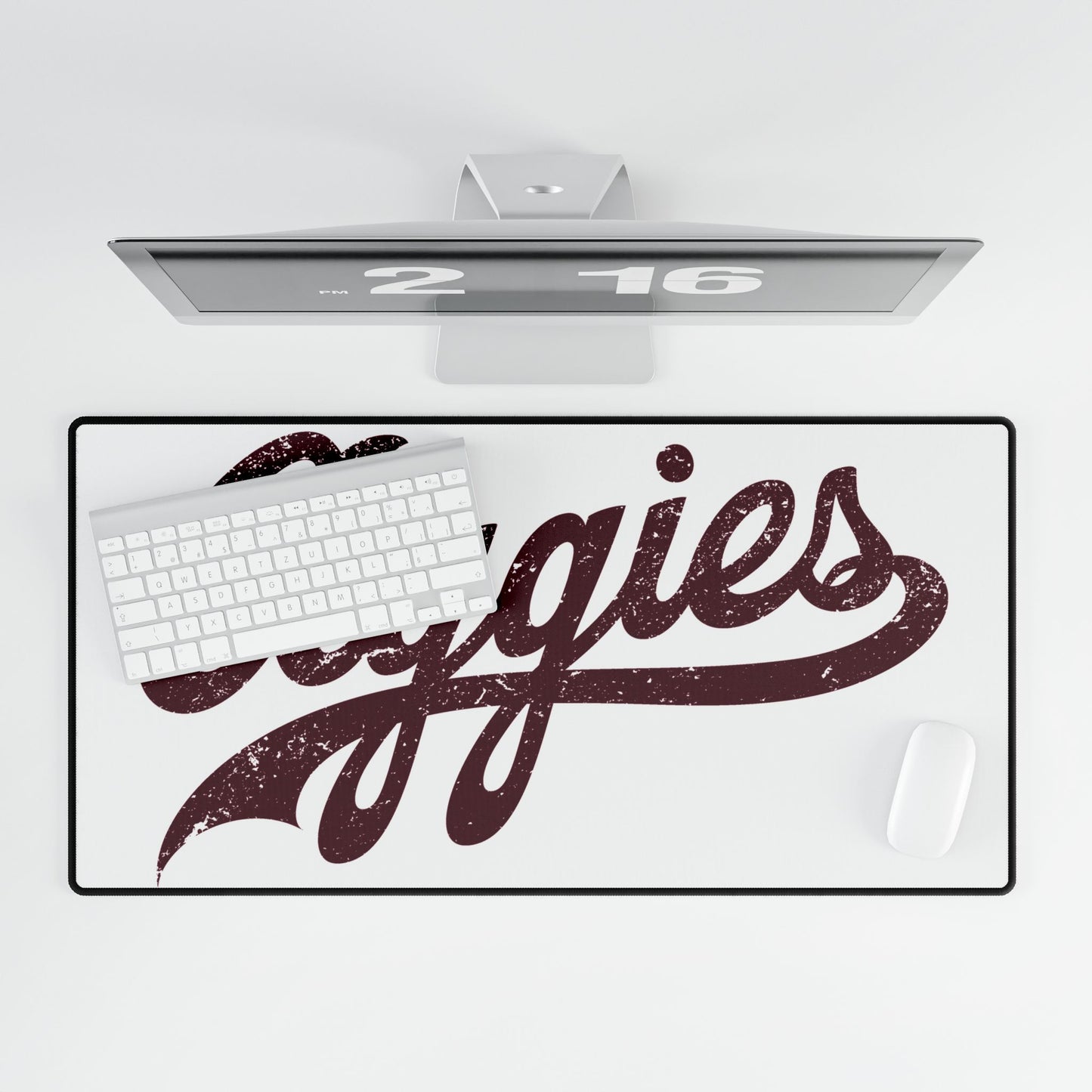 Aggies Themed Desk Mat - Personalized Workspace Decor, Office Accessories, Gifts for Students, Home Office, Unique Desk Pads, Dorm Accessory