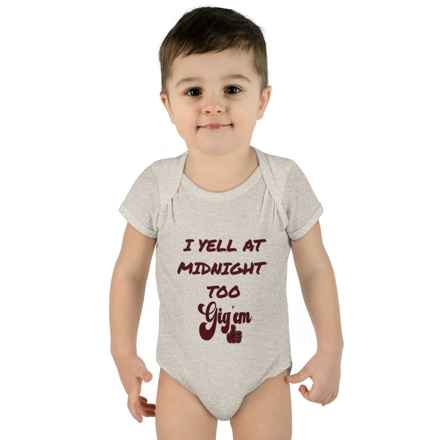 I Yell at Midnight Too Aggies Baby Onesie, Midnight Yeller Baby, Funny Baby Gift, Newborn Outfit, Baby Shower Present, Aggies