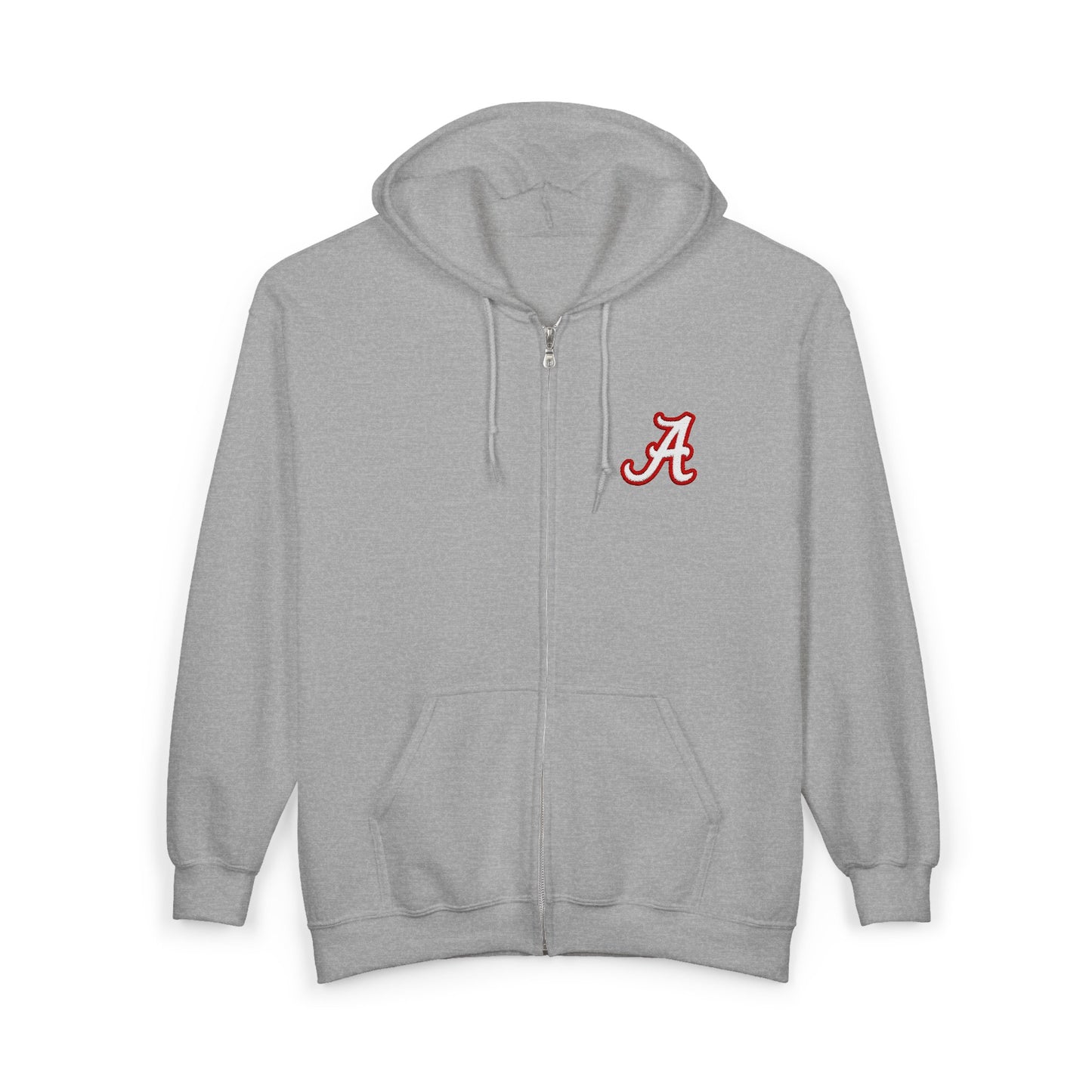University of Alabama Roll Tide Full Zip Hoodie, University Of Alabama Sweatshirt, College Zip Up Jacket, Crimson Tide Hooded Sweater