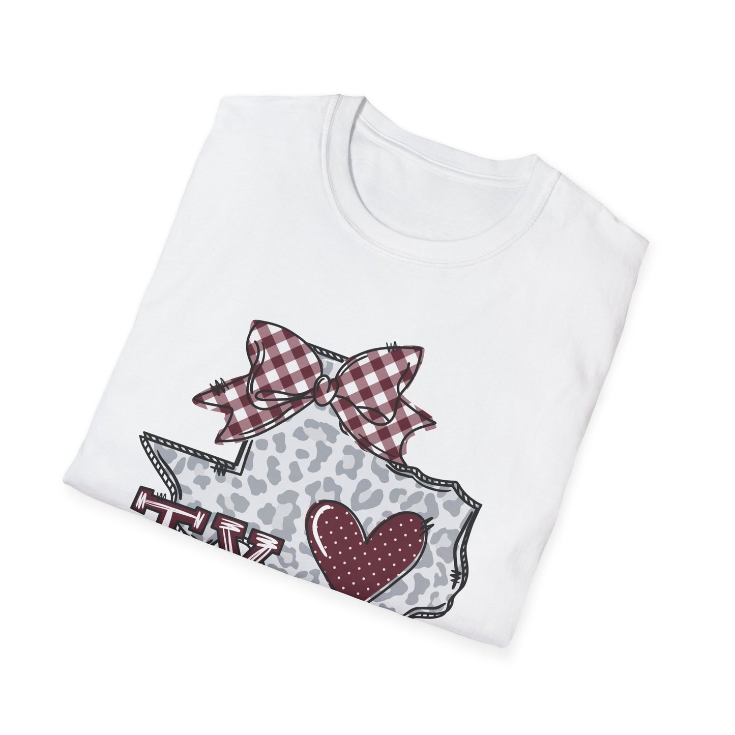 Aggies, Texas State Love Softstyle T-Shirt, Unisex Graphic Tee, Perfect Gift for Texans