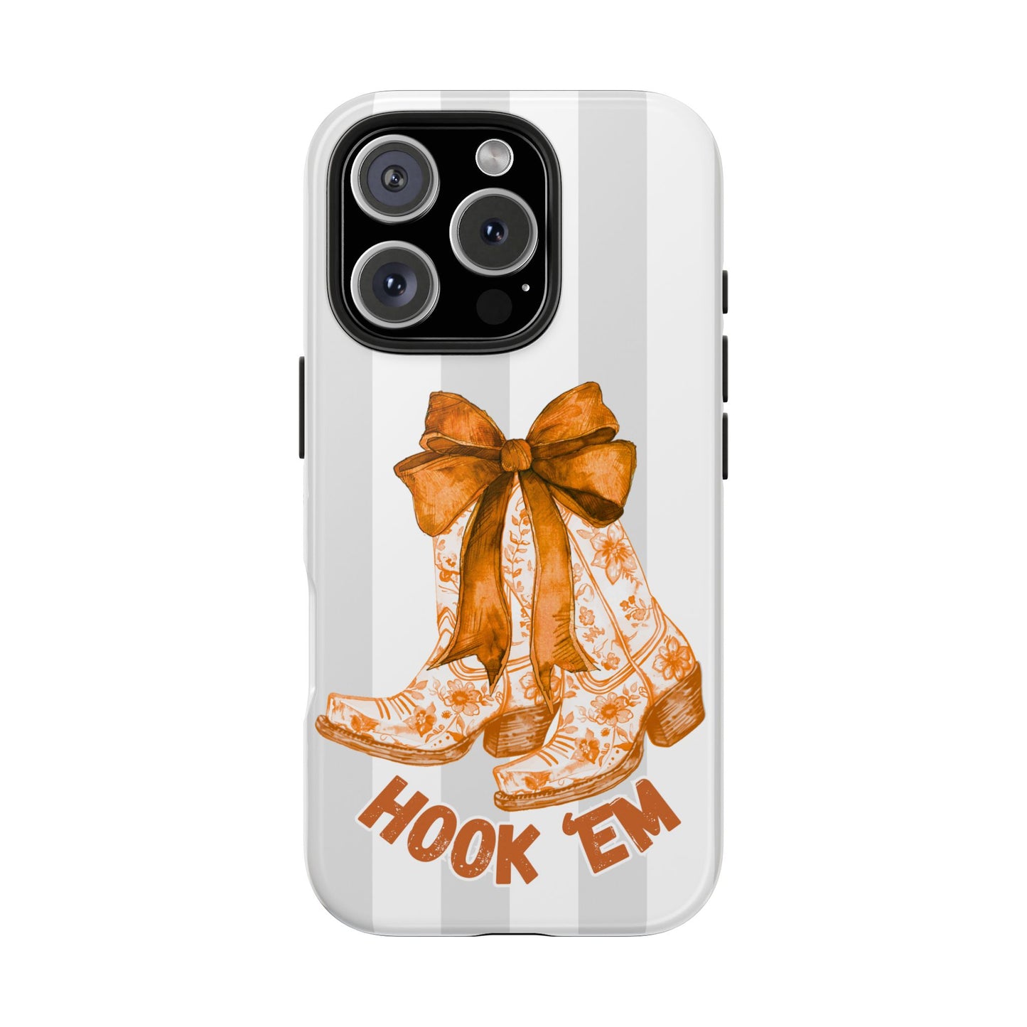 Texas Tough Phone Case, College Team Accessory, Longhorns, Graduation Gift, Student Gifts