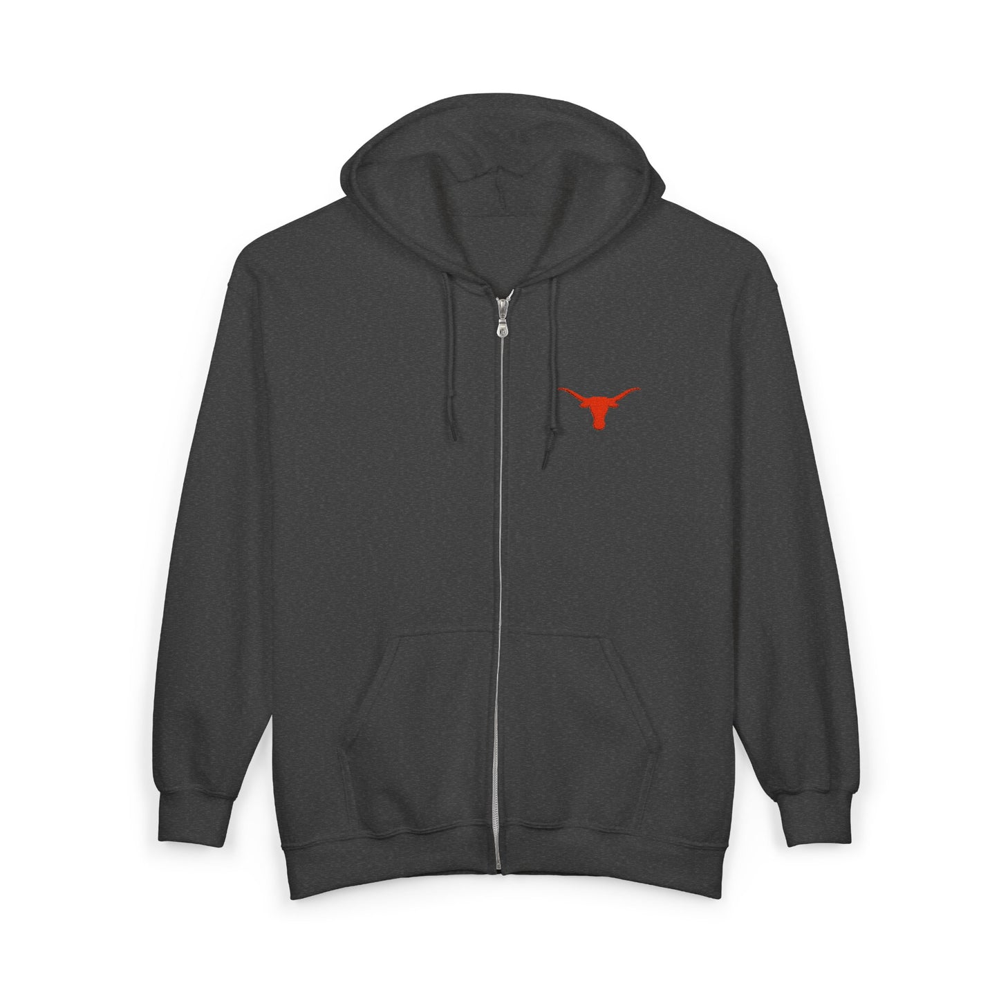 University of Texas Longhorns Full Zip Hoodie, University Of Texas Sweatshirt, College Zip Up Jacket, Longhorns Hooded Sweater