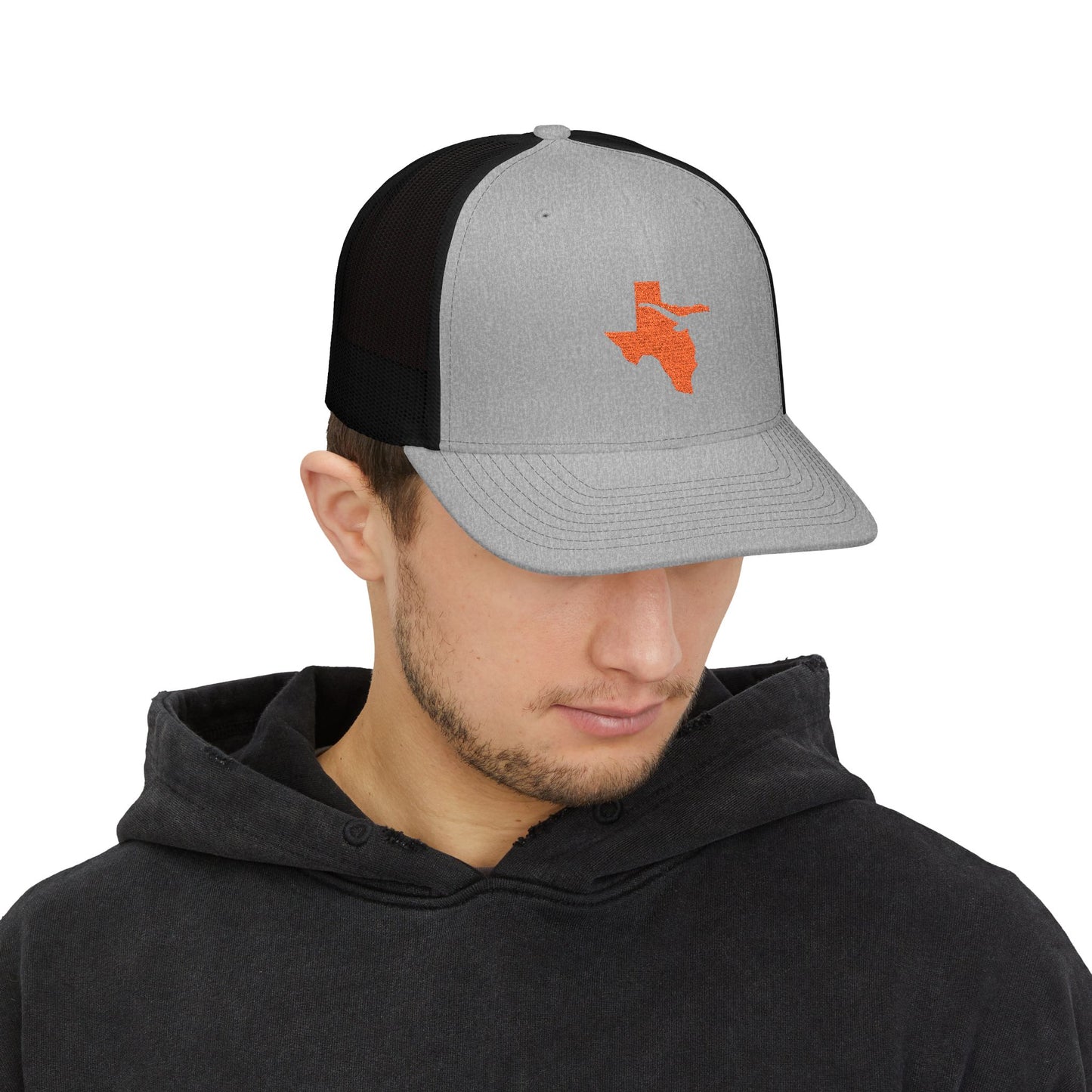Texas Snapback Trucker Cap, Embroidered Cap, Outdoor Accessories, Texas Outline Trucker Hat