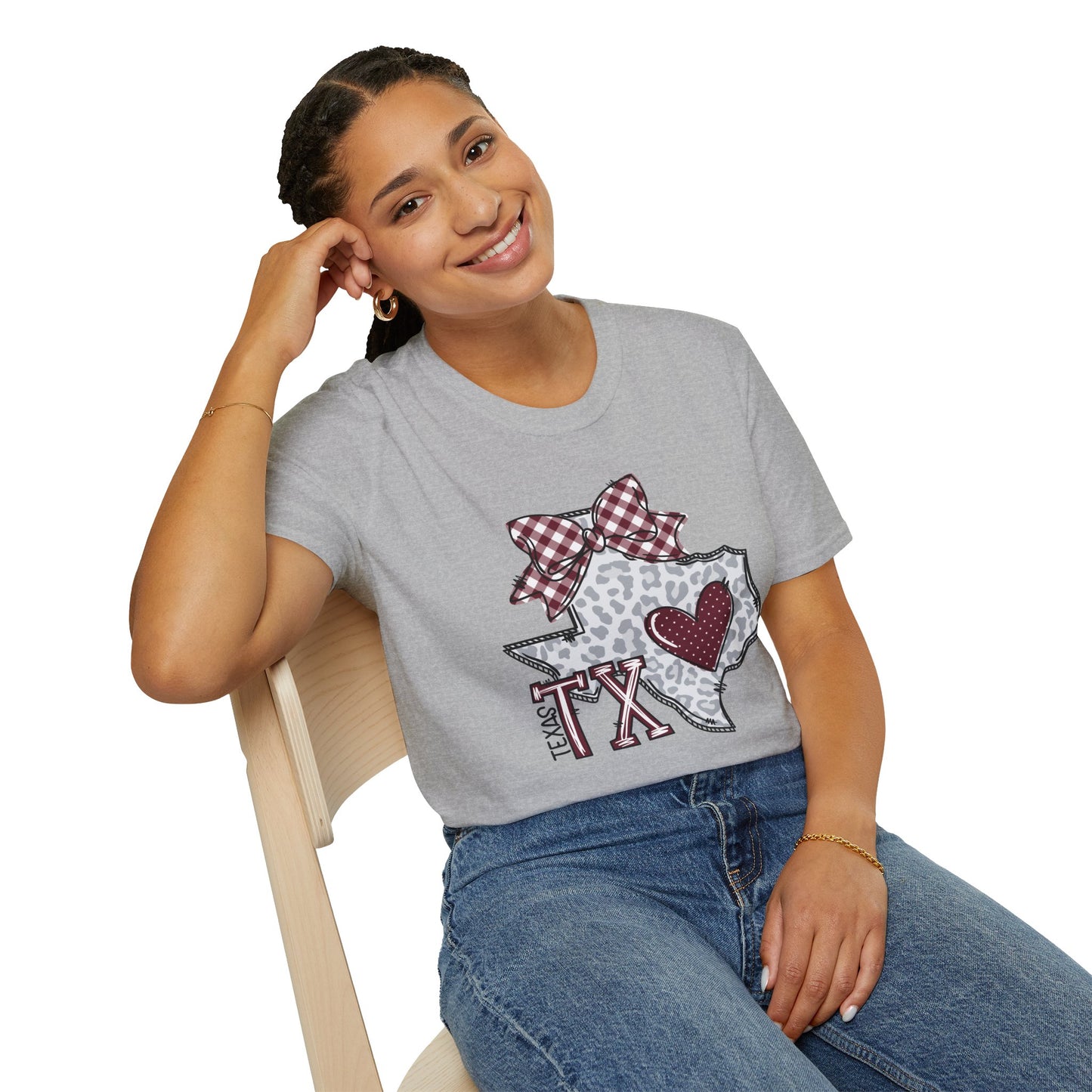 Aggies, Texas State Love Softstyle T-Shirt, Unisex Graphic Tee, Perfect Gift for Texans