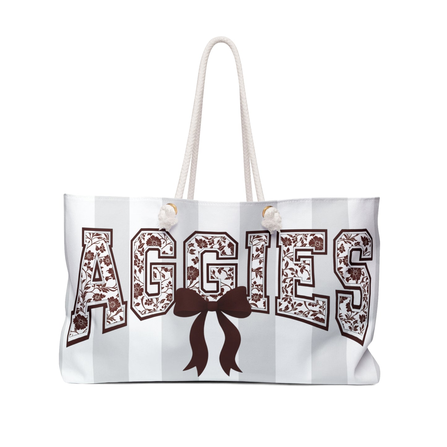 Stylish Aggies Weekender Bag | Perfect for Travel, Sports Events, Gym, Beach Days, Gifts, Sorority Gifts, College Essentials