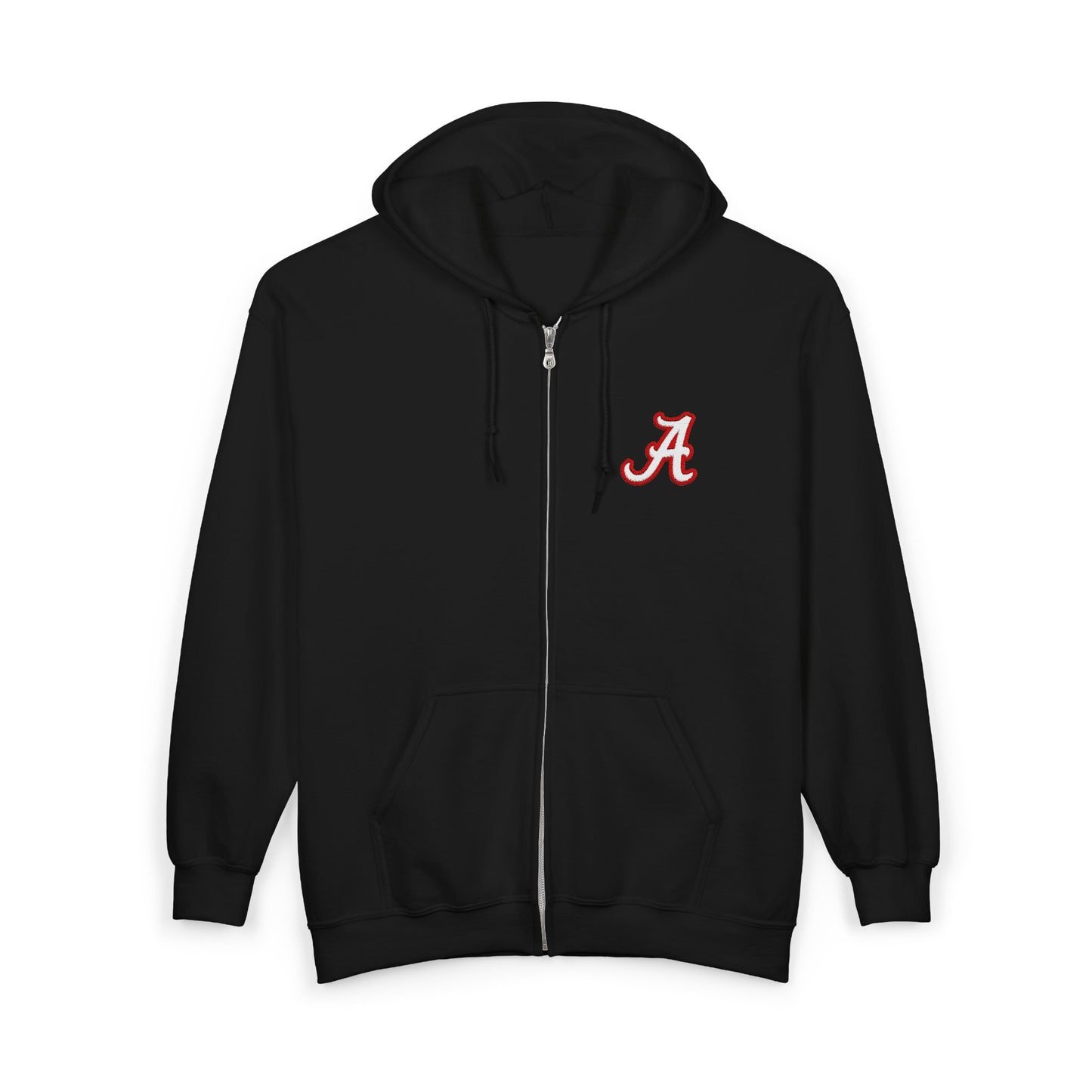 University of Alabama Roll Tide Full Zip Hoodie, University Of Alabama Sweatshirt, College Zip Up Jacket, Crimson Tide Hooded Sweater