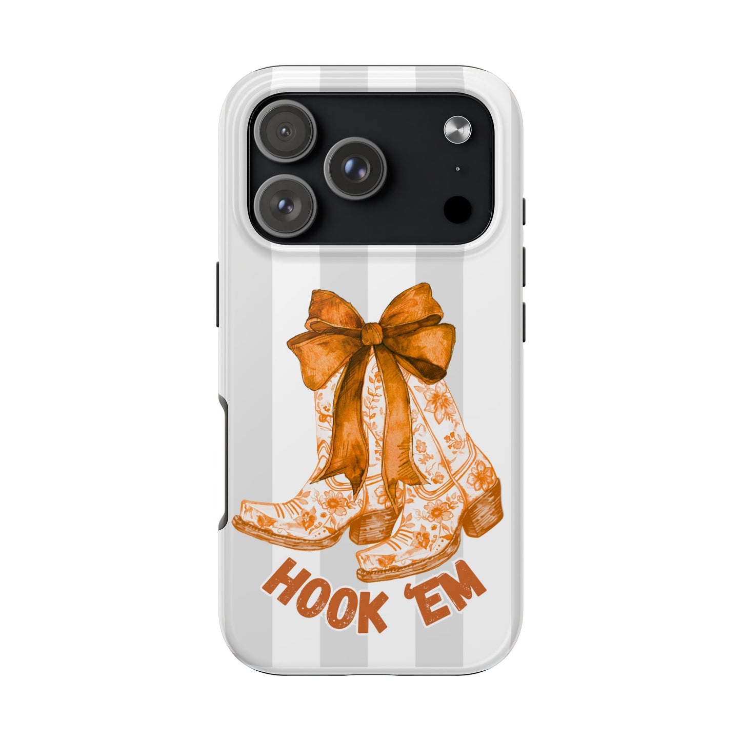 Texas Tough Phone Case, College Team Accessory, Longhorns, Graduation Gift, Student Gifts