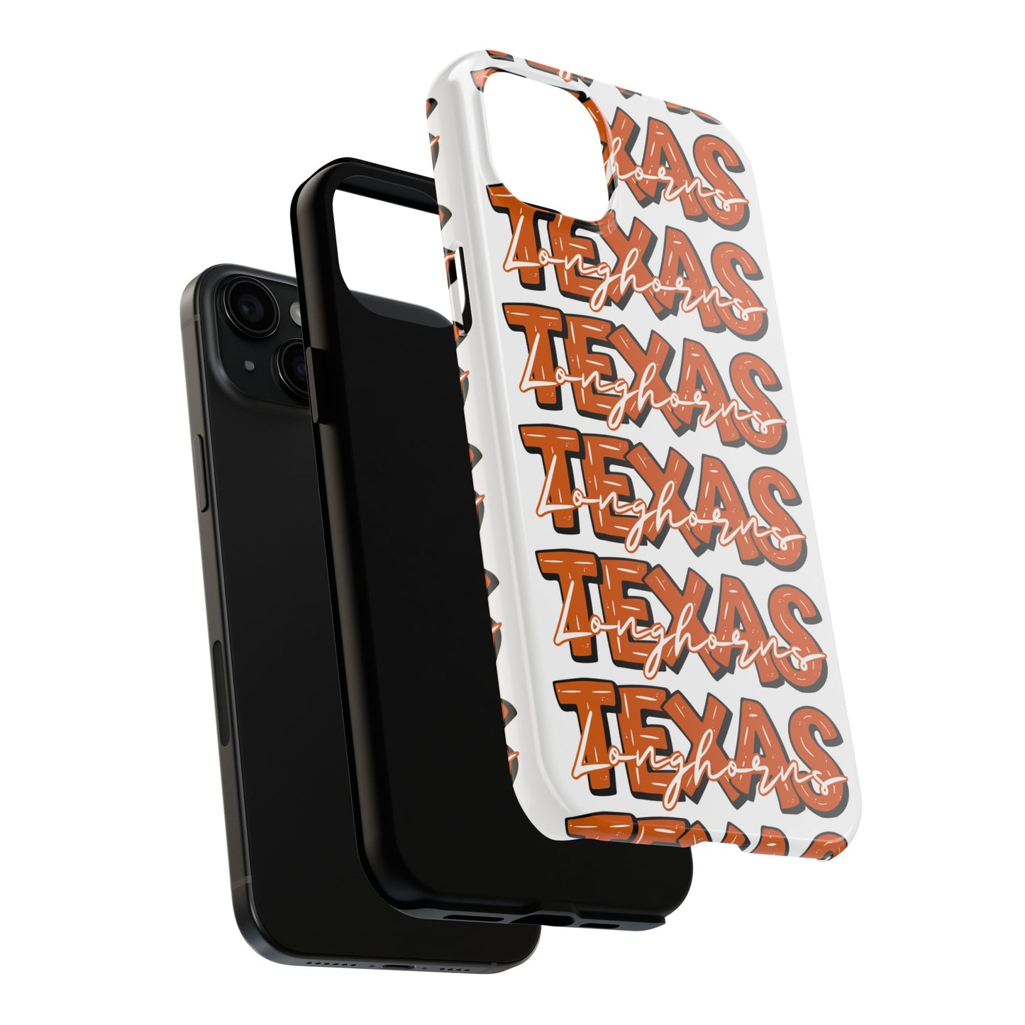 Texas Longhorn Tough Phone Case, Durable iPhone Cover for Texas Lovers, Unique Gift for Graduates, College Students, Southern Pride