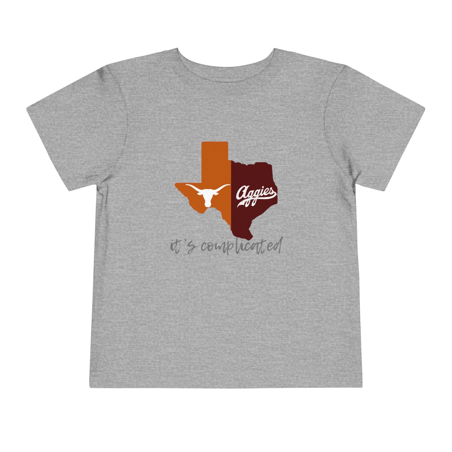 “It’s Complicated” Kids Texas Rivalry Tee – Longhorns vs. Aggies