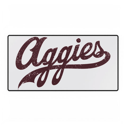 Aggies Themed Desk Mat - Personalized Workspace Decor, Office Accessories, Gifts for Students, Home Office, Unique Desk Pads, Dorm Accessory