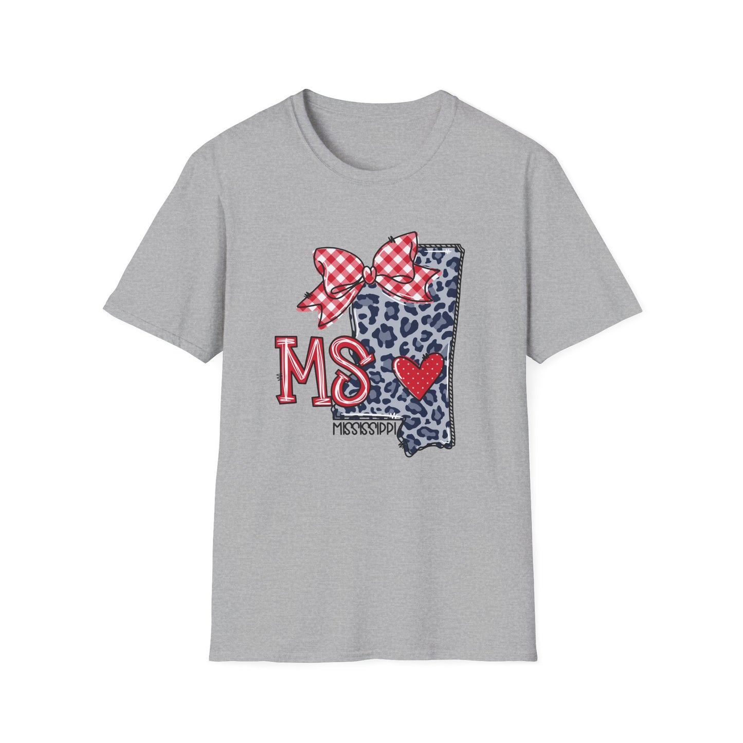 Mississippi Love Softstyle T-Shirt, Unisex Graphic Tee, Perfect Gift for Mississippi lovers, Casual Wear