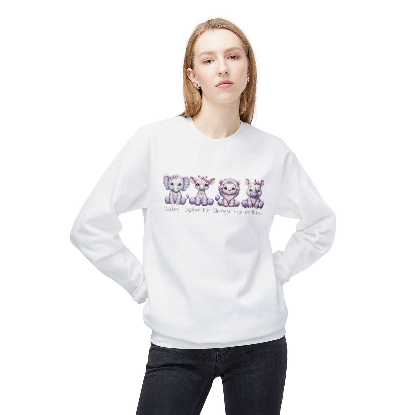 March of Dimes Crewneck Sweatshirt, Nurse Crewneck, Helping Tiny Babies