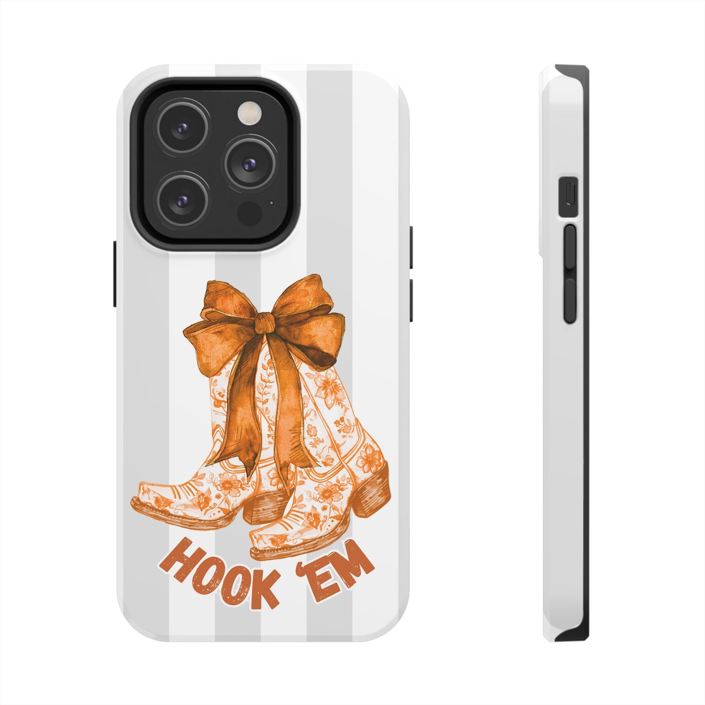 Texas Tough Phone Case, College Team Accessory, Longhorns, Graduation Gift, Student Gifts