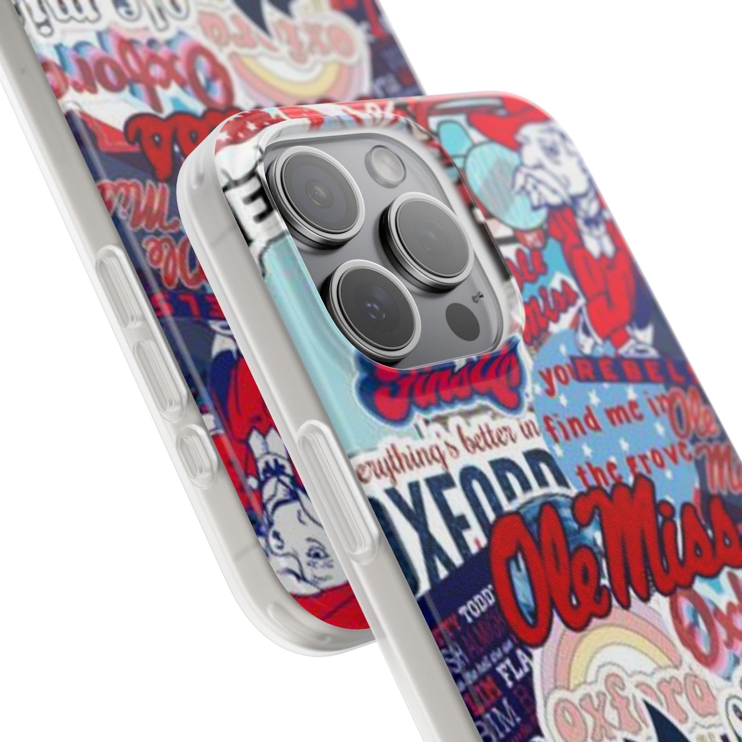 Ole Miss Pride Flexi Cases - Trendy Phone Cover for Fans, College Gear, Stylish Protection, Gift for Students, School Spirit Accessories