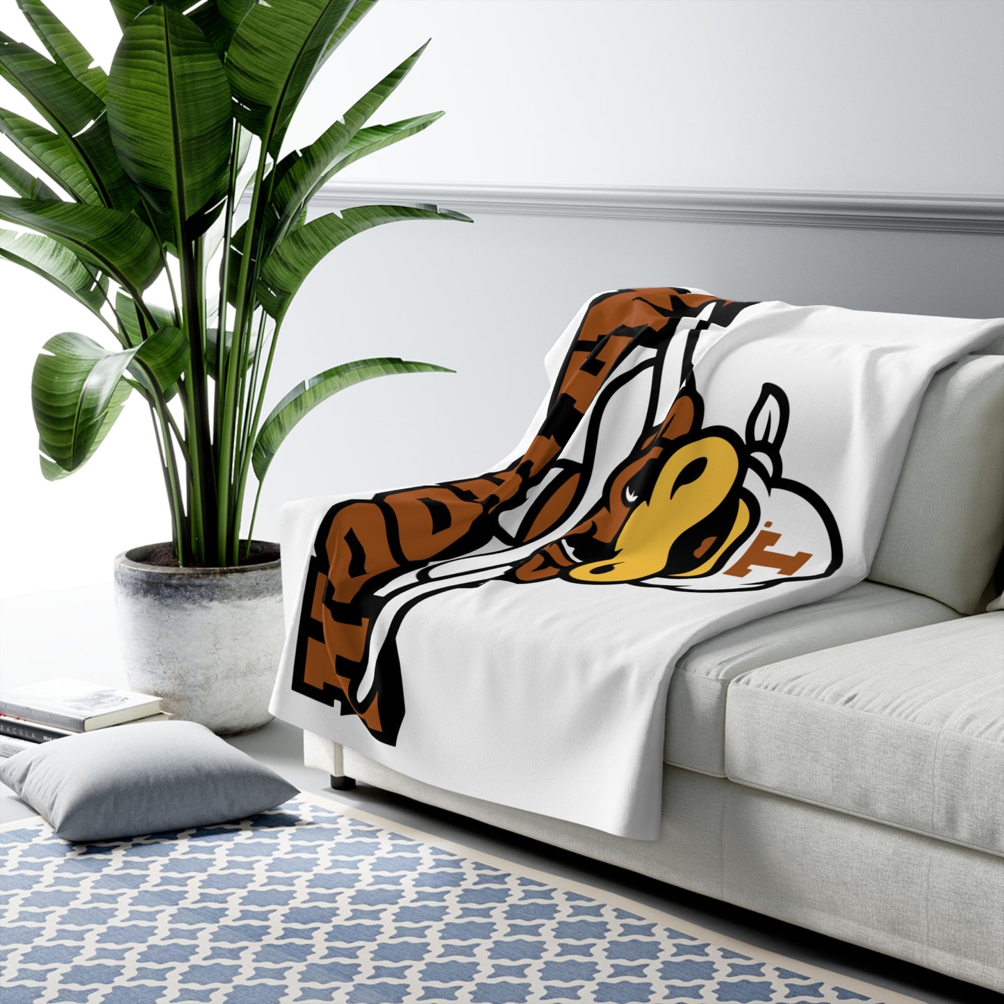 Texas Inspired Sherpa Blanket | Cozy Game Day Throw | Texas Spirit Gift