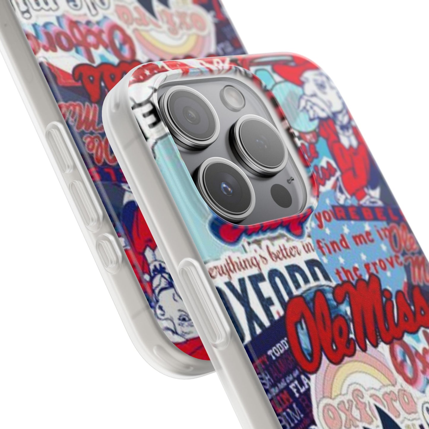 Ole Miss Pride Flexi Cases - Trendy Phone Cover for Fans, College Gear, Stylish Protection, Gift for Students, School Spirit Accessories