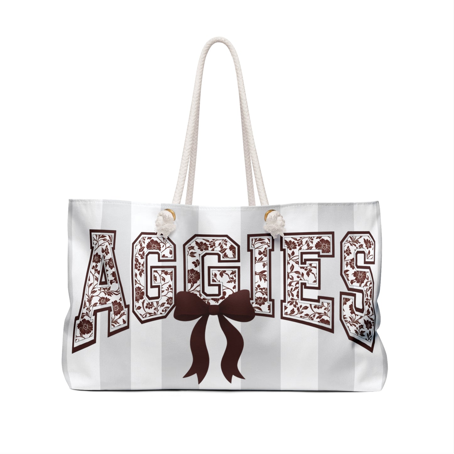 Stylish Aggies Weekender Bag | Perfect for Travel, Sports Events, Gym, Beach Days, Gifts, Sorority Gifts, College Essentials