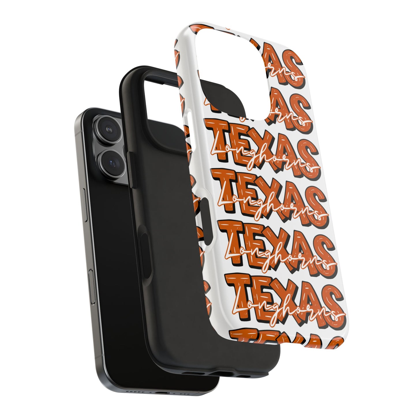 Texas Longhorn Tough Phone Case, Durable iPhone Cover for Texas Lovers, Unique Gift for Graduates, College Students, Southern Pride