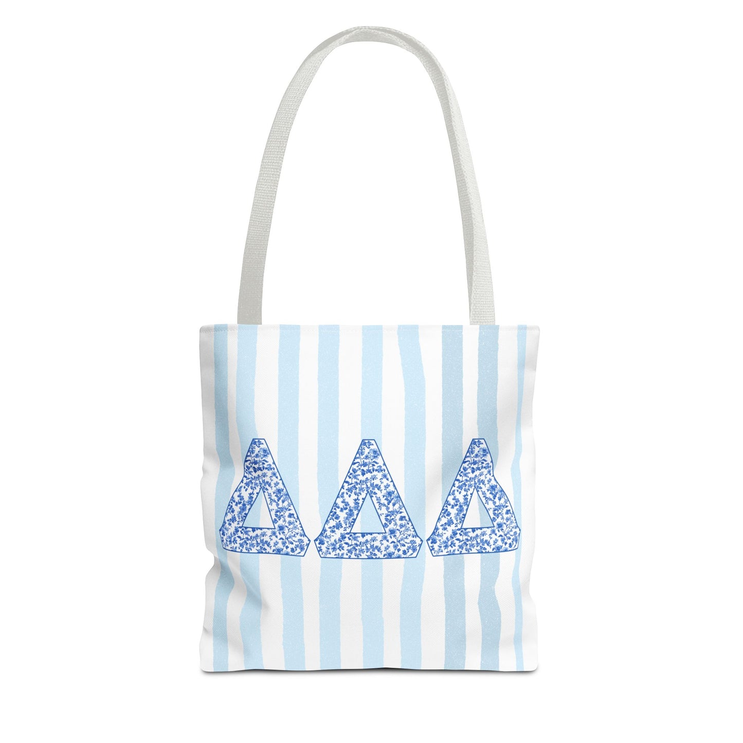 Delta Sorority Style Gift | Floral Sorority Inspired Tote Bag |  Greek Life Bag | Big Little Reveal | Cute Campus Tote, Cute Bid Day Bag
