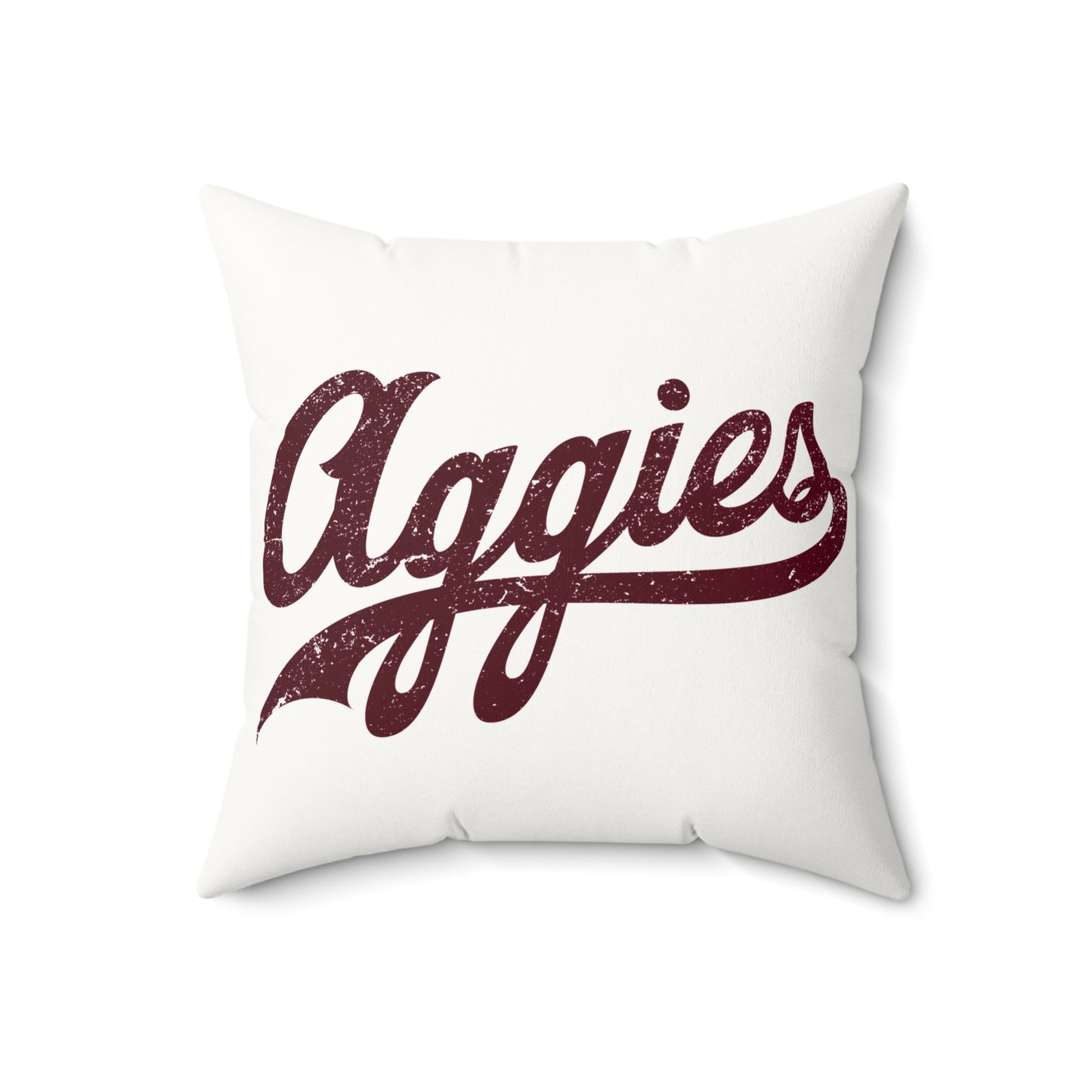 Aggie Faux Suede Throw Pillow, Dorm Decorations, College Gifts Single Side Print, Aggie Pride Home