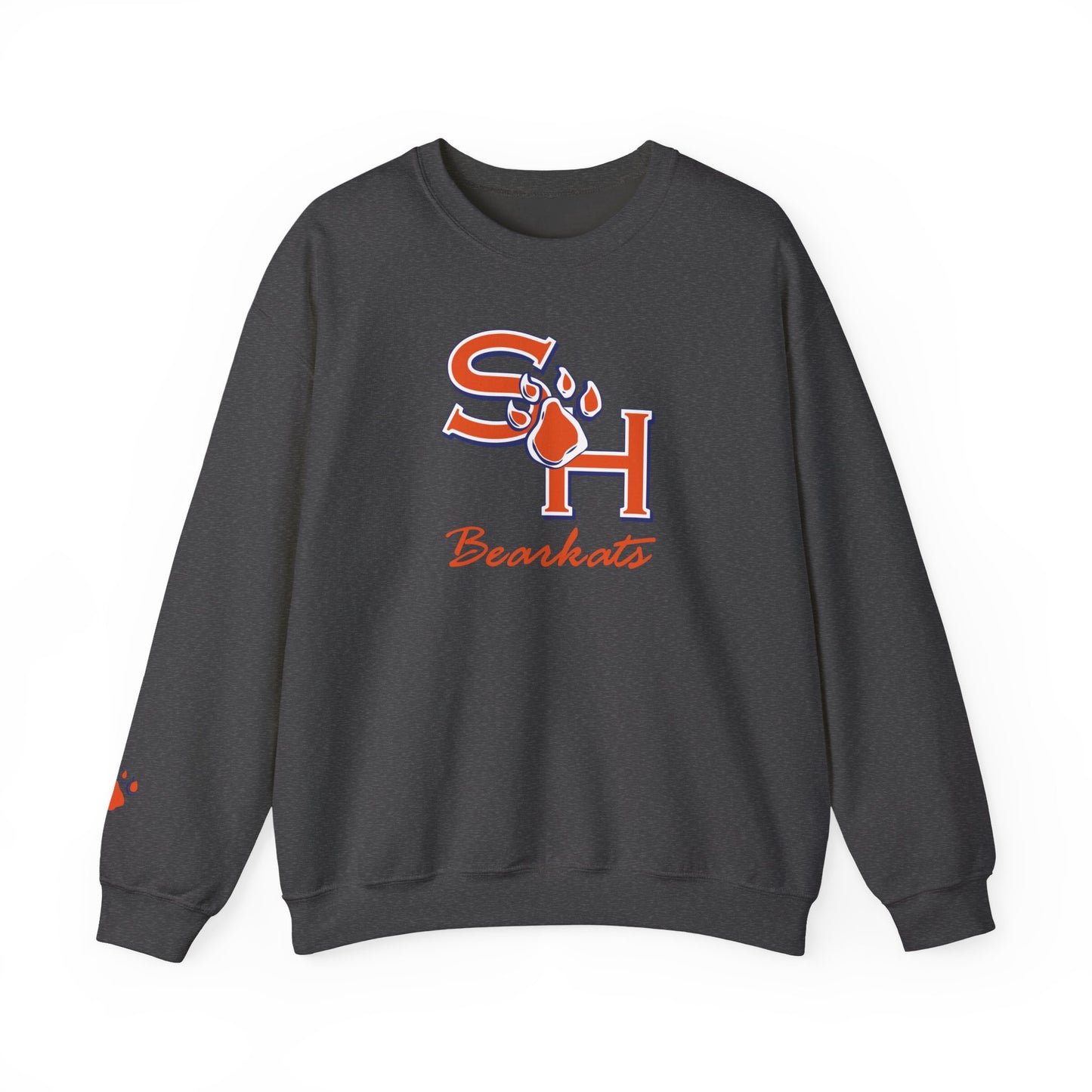 Sam Houston State University Sweatshirt | Bearkat Sleeve Print, Sam Houston State Crewneck | Printed Sleeve Game Day Sweatshirt, Bearkats
