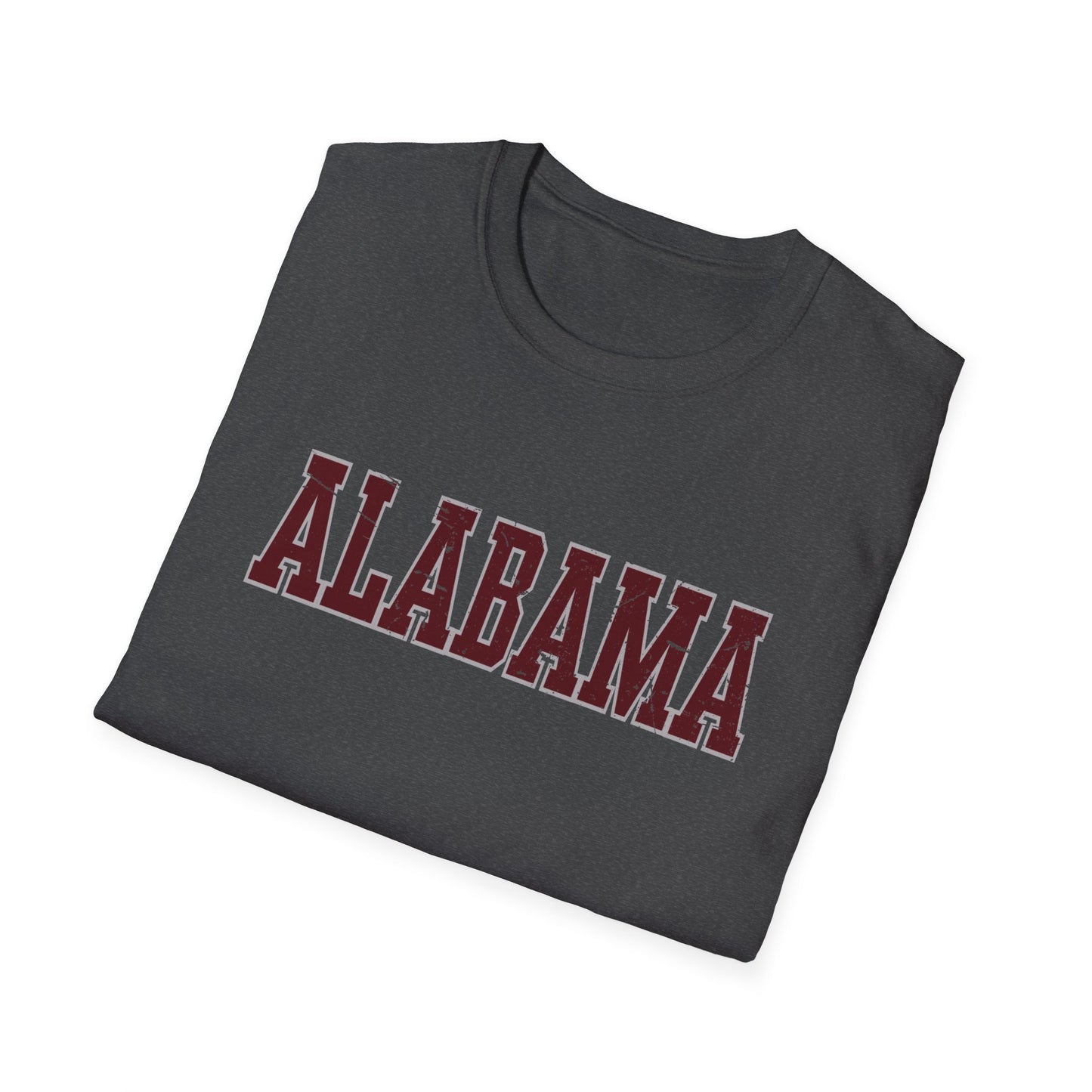 Alabama Distressed Varsity Tee | Vintage Crimson Game Day Shirt | Southern Spirit Unisex T-Shirt | Retro College Style | Game Day Gear
