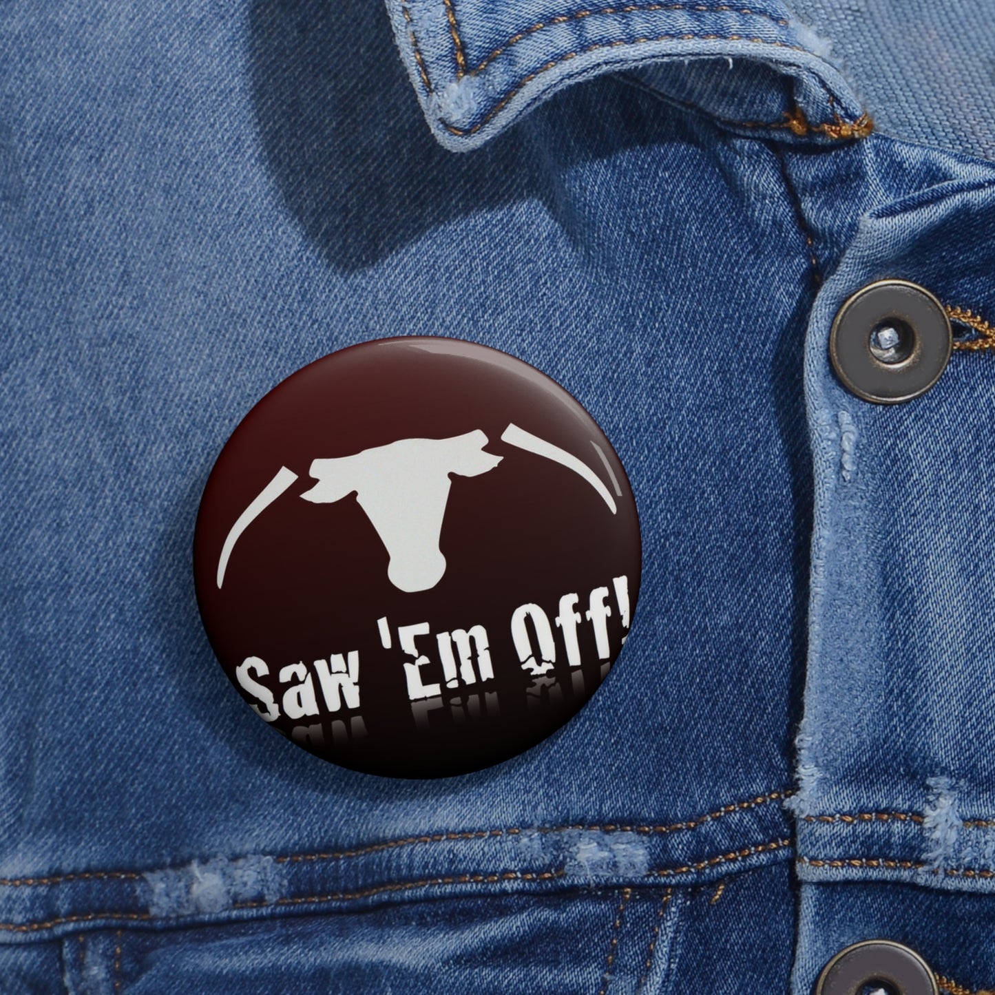 Saw Em Off Game Day Pin | Aggie Game Day Accessory | Aggie Game Day Pin | Aggie Spirit Wear, Game Day Pin