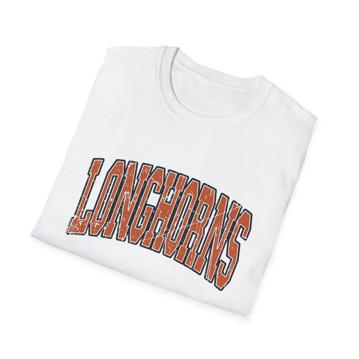 Texas Pride Arch Tee | Burnt Orange Vintage Game Day Shirt | Southern Football Spirit Tee | Unisex Softstyle