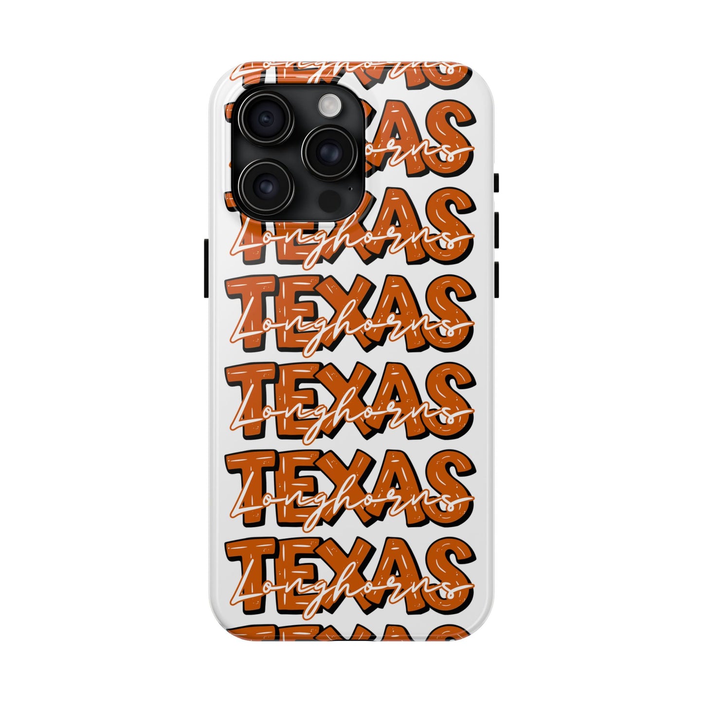 Texas Longhorn Tough Phone Case, Durable iPhone Cover for Texas Lovers, Unique Gift for Graduates, College Students, Southern Pride