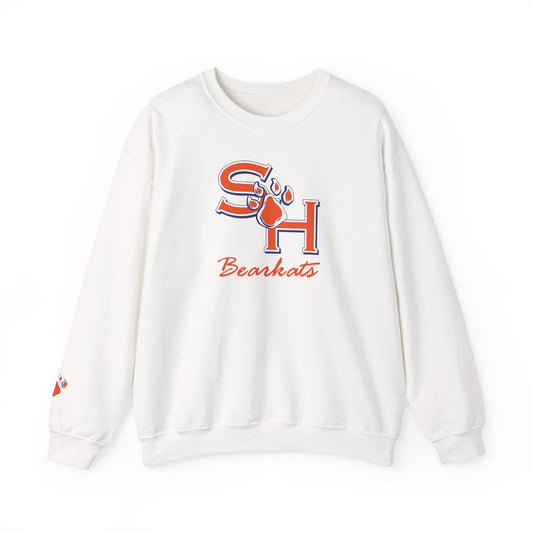 Sam Houston State University Sweatshirt | Bearkat Sleeve Print, Sam Houston State Crewneck | Printed Sleeve Game Day Sweatshirt, Bearkats