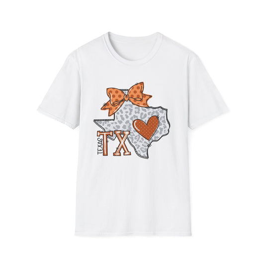 Texas Longhorns Love Softstyle T-Shirt, Unisex Graphic Tee, Perfect Gift for Texans, Casual Wear, Travel Souvenir