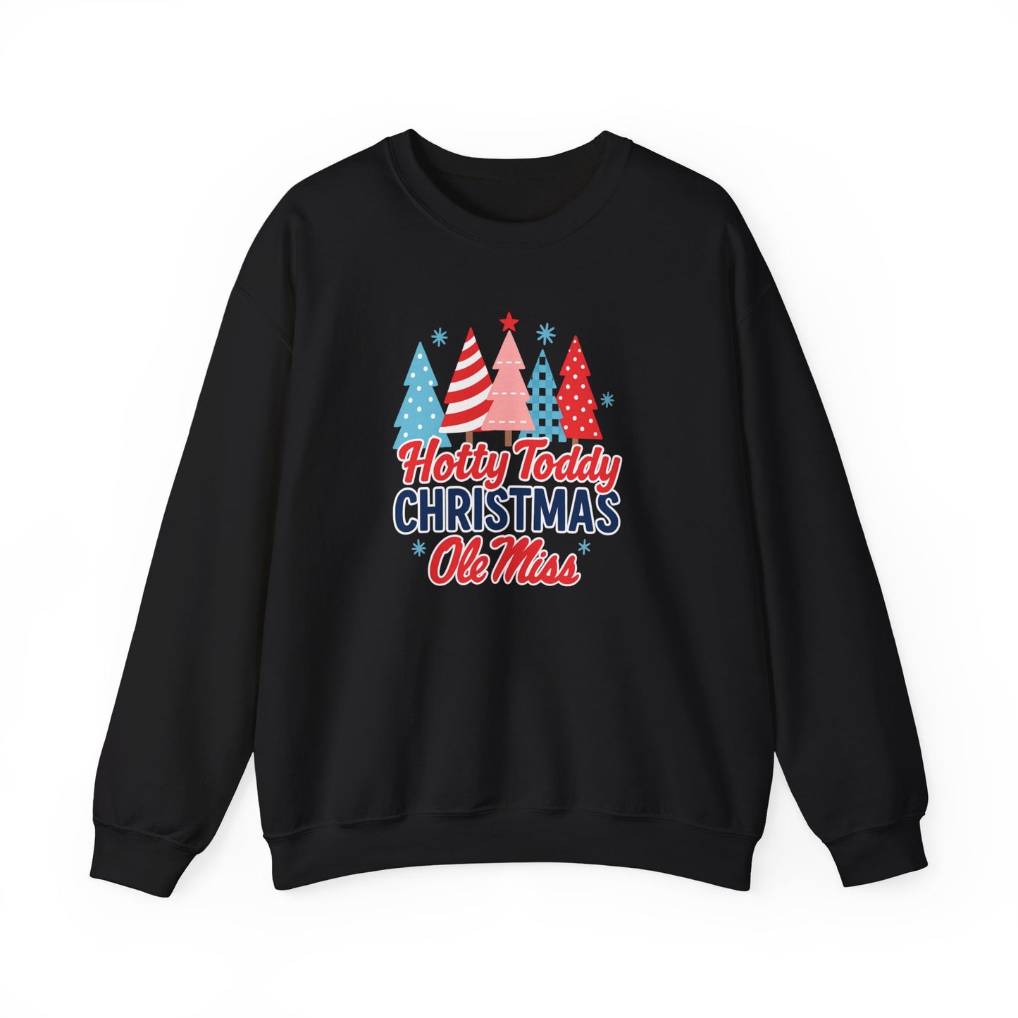 Ole Miss Festive Christmas Sweatshirt, Holiday Cheer, Unisex Crewneck, Ole Miss Pride, Hotty Toddy, Rebels, University of Mississippi