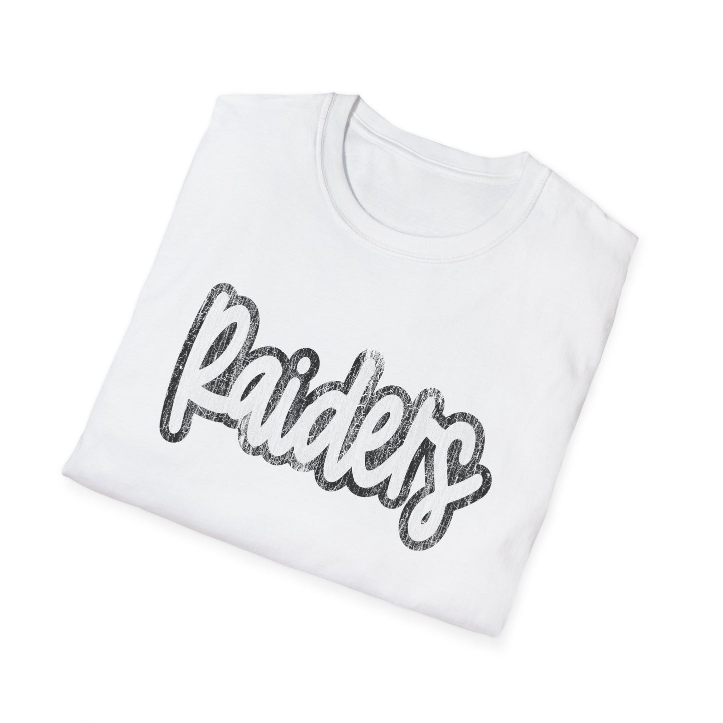 Raiders Script Tee |  Softstyle | Game Day Shirt | Tailgate Outfit | Spirit Wear Top | Game Day Gear