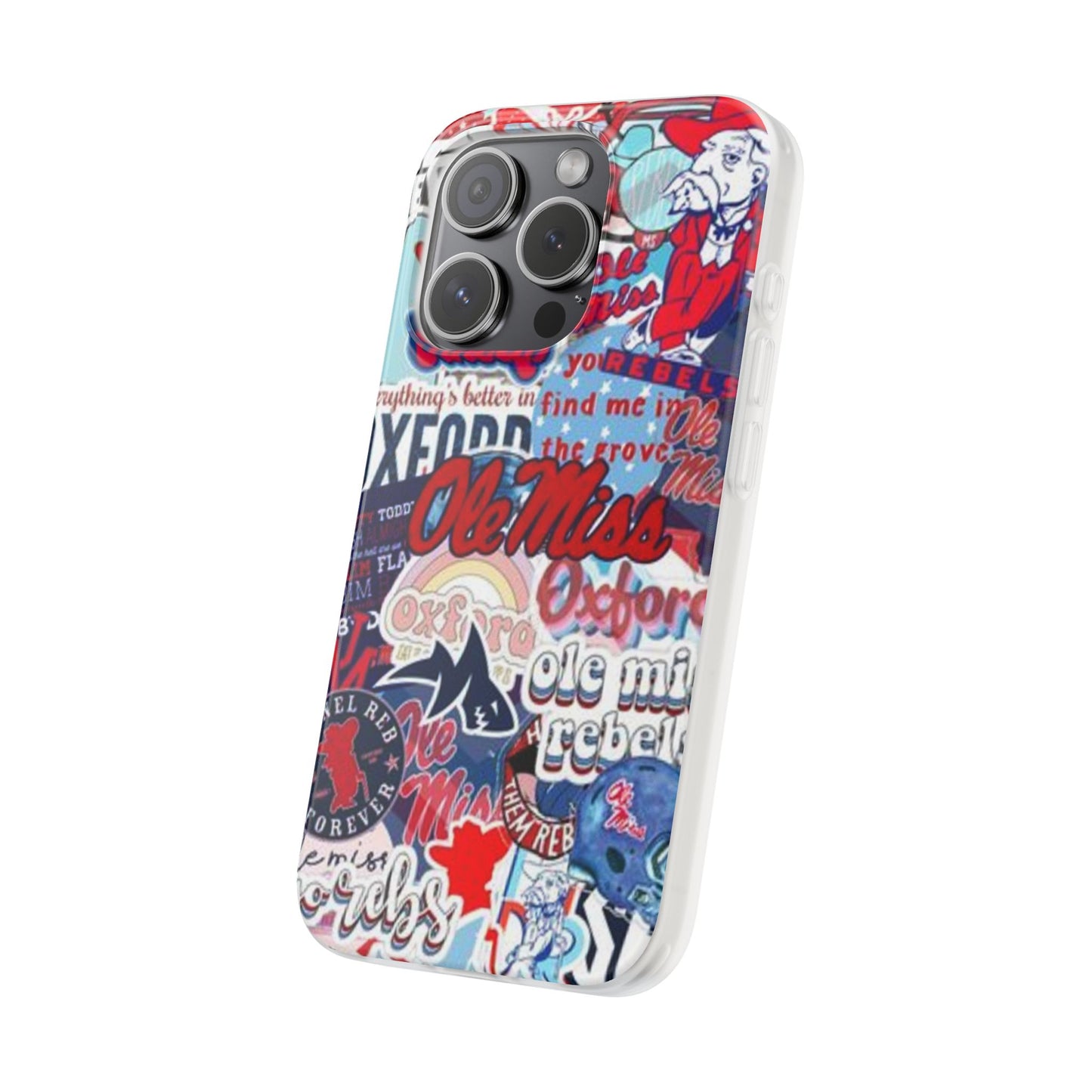 Ole Miss Pride Flexi Cases - Trendy Phone Cover for Fans, College Gear, Stylish Protection, Gift for Students, School Spirit Accessories