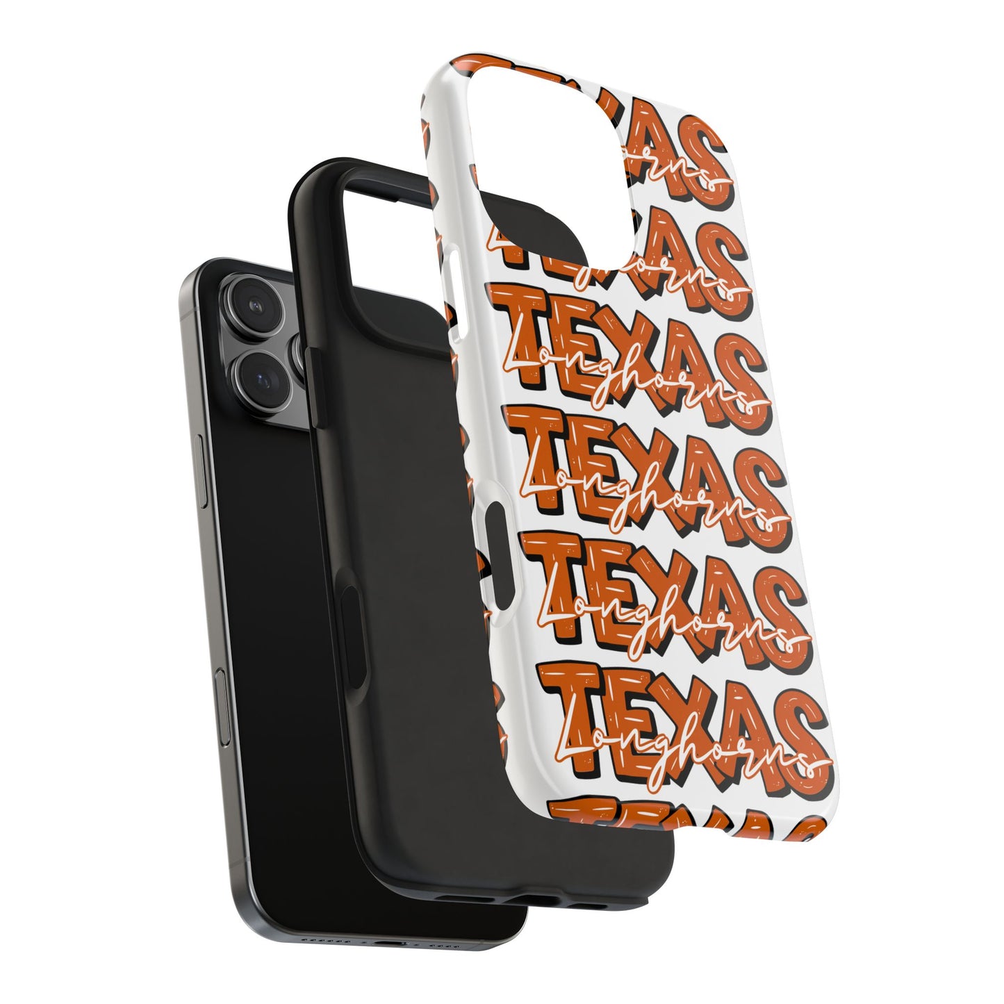 Texas Longhorn Tough Phone Case, Durable iPhone Cover for Texas Lovers, Unique Gift for Graduates, College Students, Southern Pride