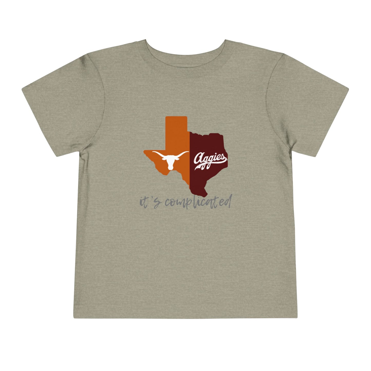 “It’s Complicated” Kids Texas Rivalry Tee – Longhorns vs. Aggies